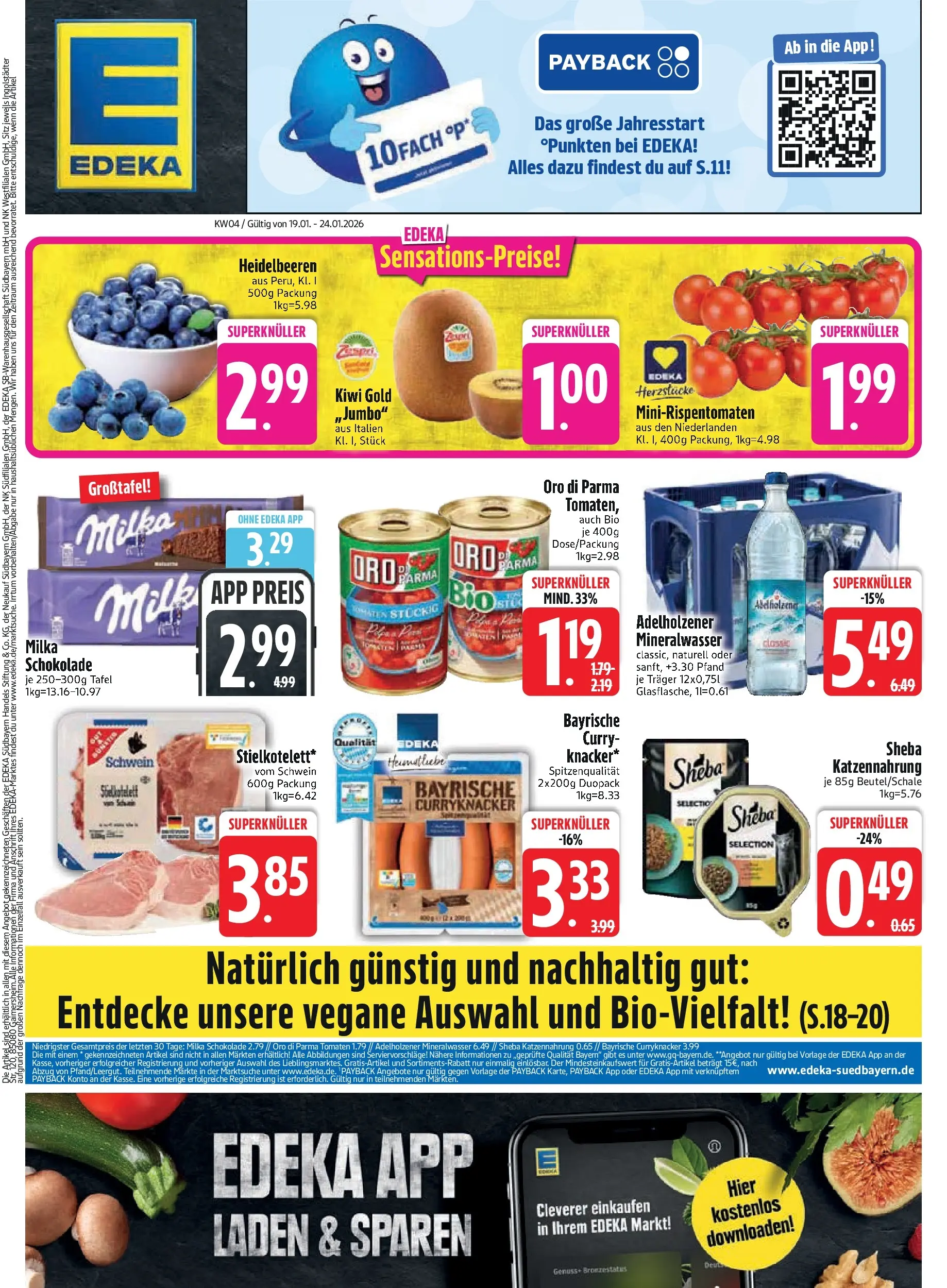 Edeka prospekt München	 (ab 18.01.2026) » Angebote Online | Seite: 3 | Produkte: Sheba, Tomaten, BH, Kiwi