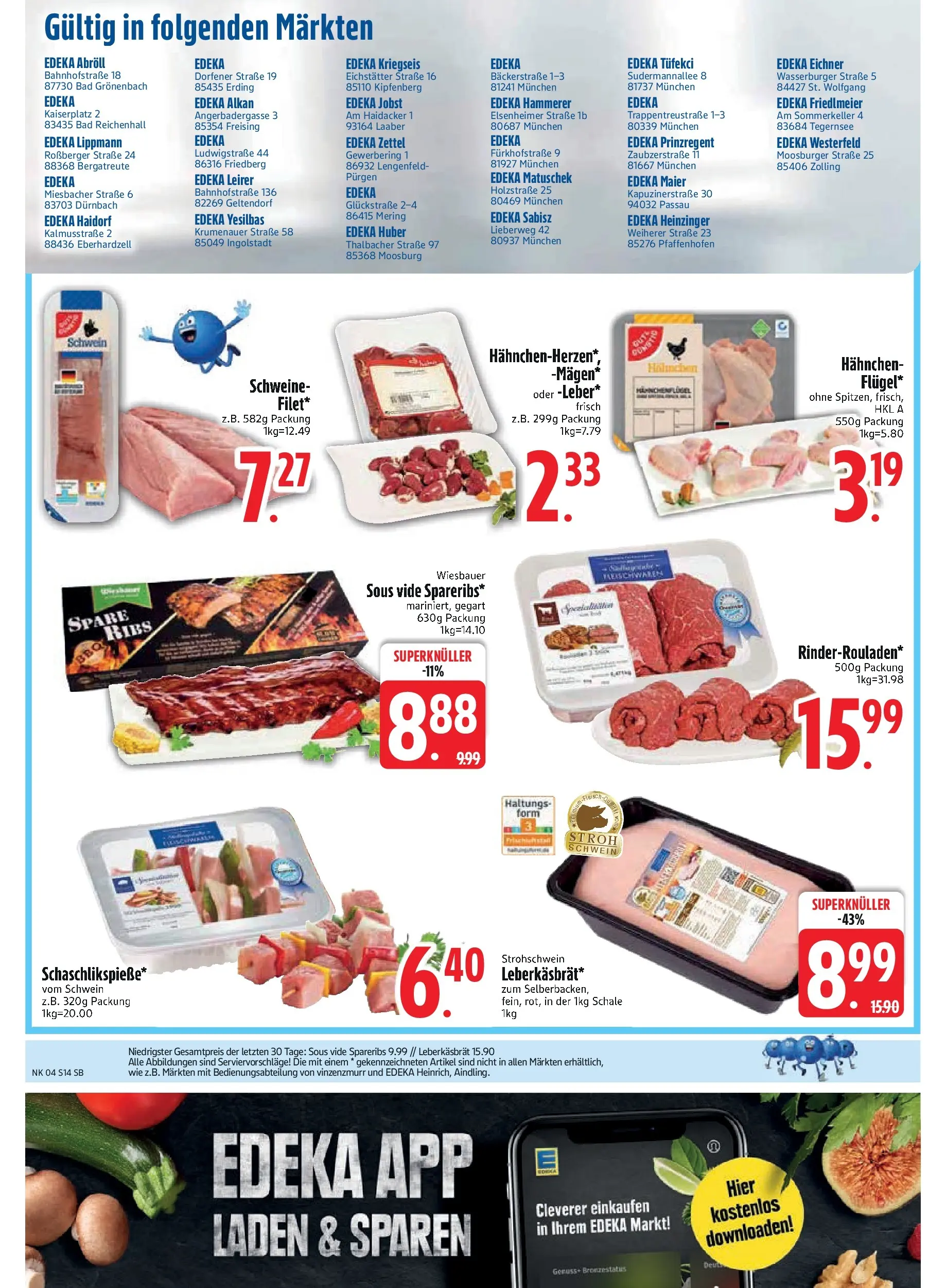 Edeka prospekt München	 (ab 18.01.2026) » Angebote Online | Seite: 16 | Produkte: Hahnchen, Bad