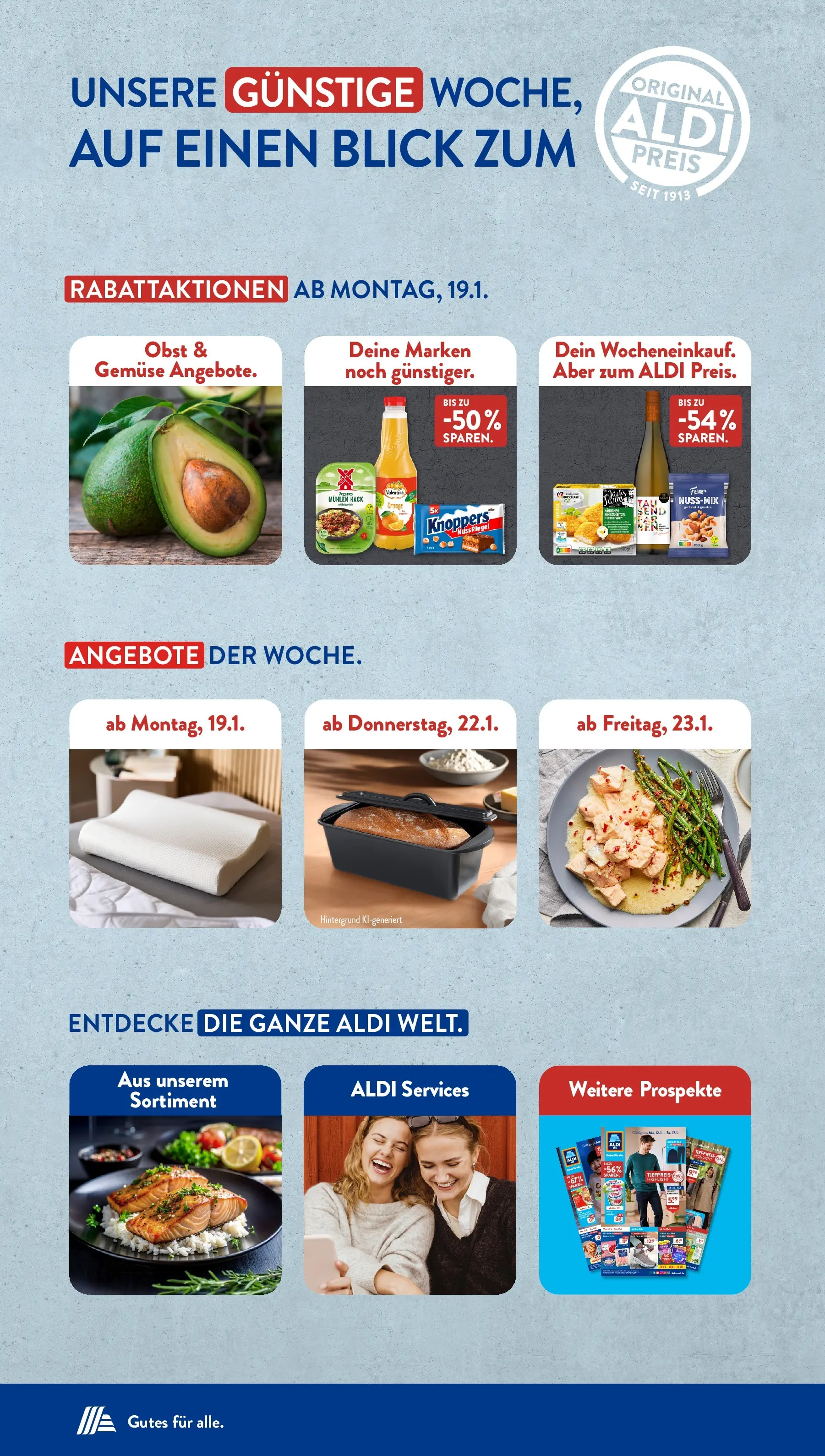 Aldi Süd Prospekt 	 (ab 19.01.2026) zum Blättern | Seite: 2 | Produkte: Gemüse, Obst, Knoppers