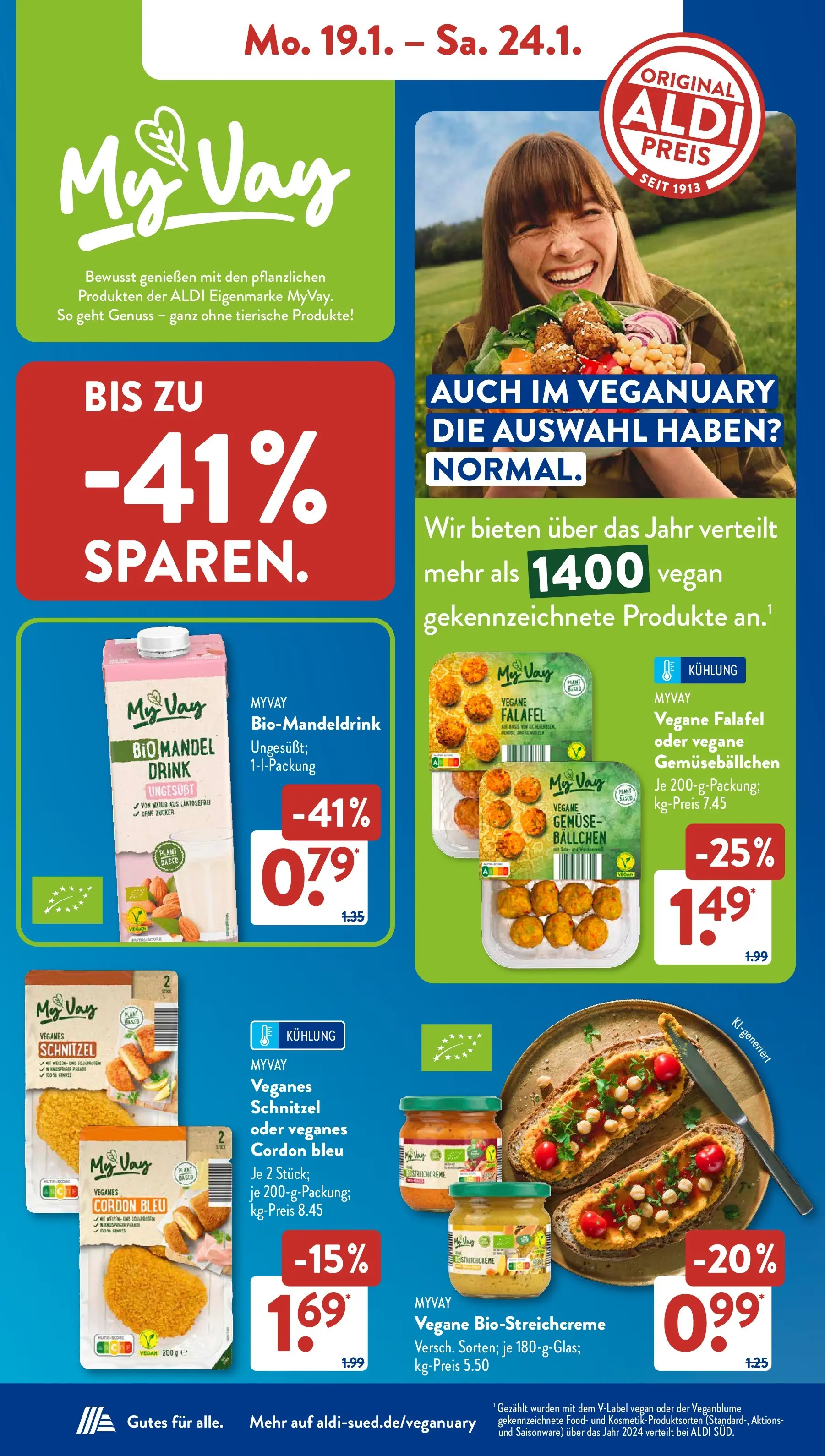 Aldi Süd Prospekt 	 (ab 19.01.2026) zum Blättern | Seite: 10 | Produkte: Pute, Schnitzel, Gemüse, Zucker