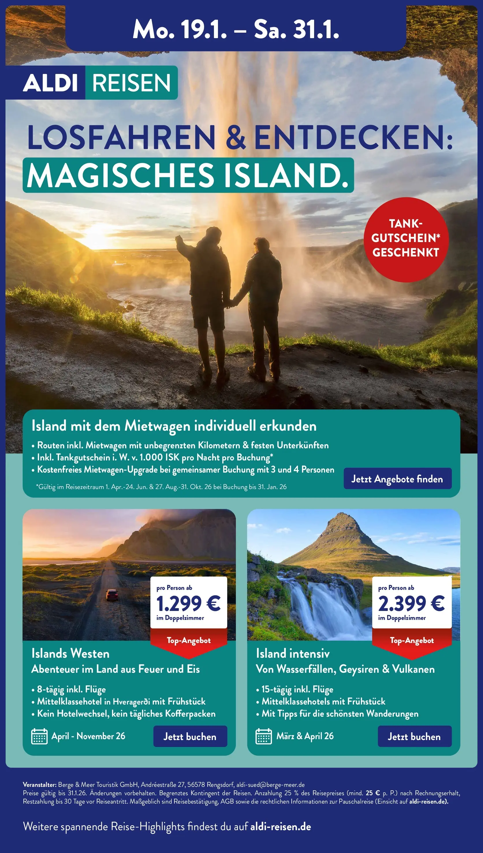 Aldi Süd Prospekt 	 (ab 19.01.2026) zum Blättern | Seite: 38 | Produkte: Eis