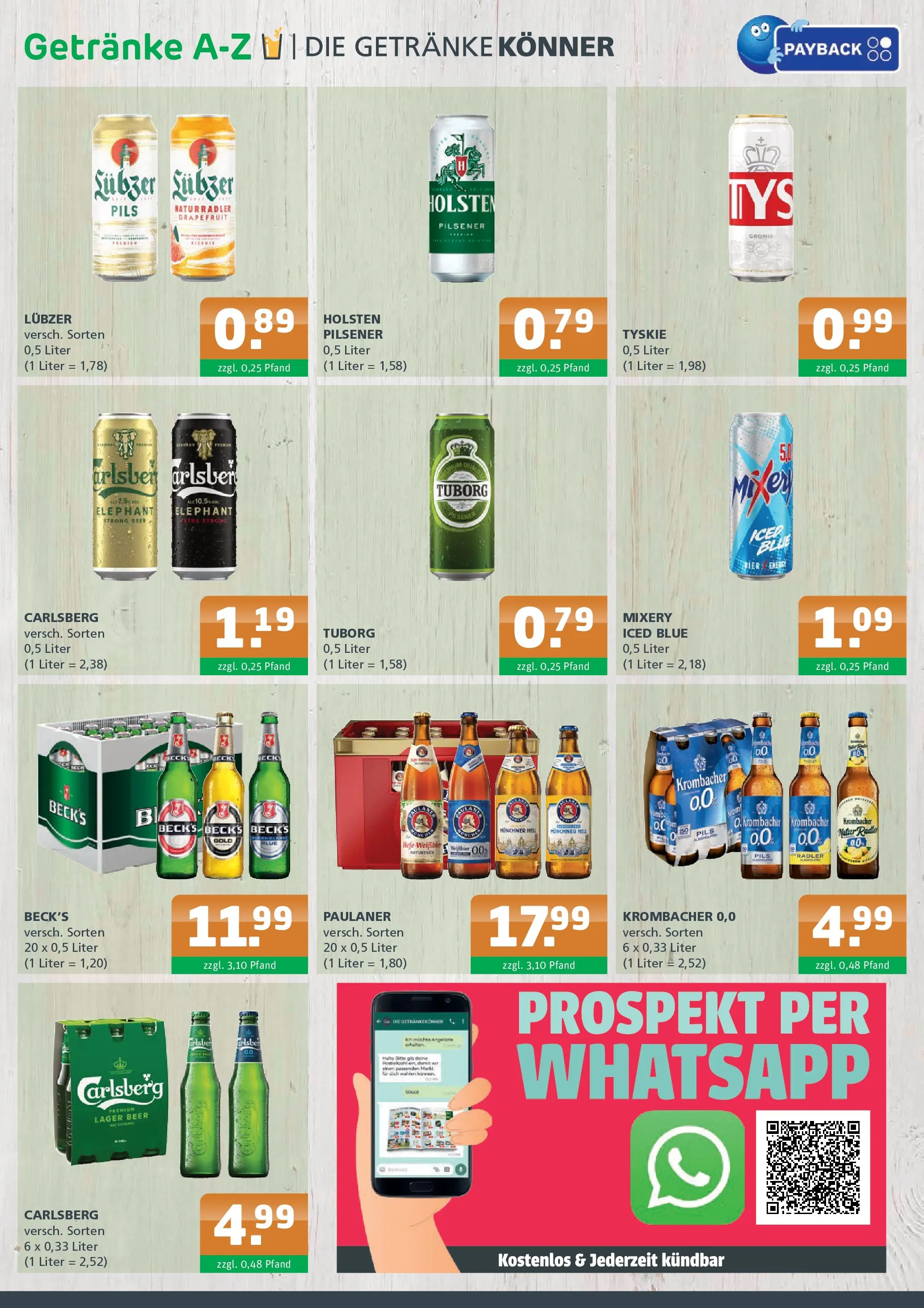 Entdecke - Getränke A-Z: Getränkeangebote (ab 18.01.2026) zum Blättern | Seite: 2 | Produkte: Carlsberg, Holsten, Grapefruit, Paulaner