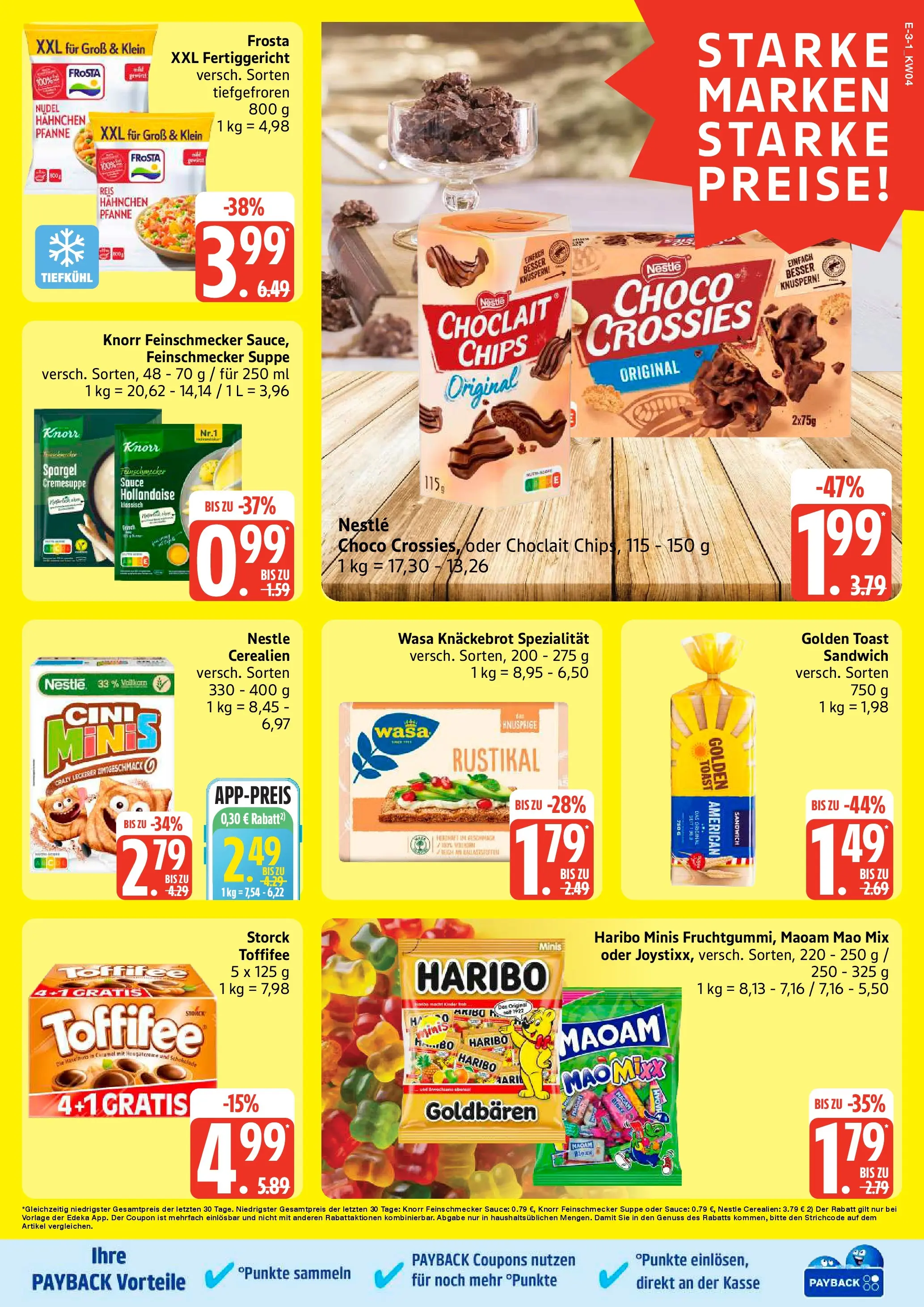 Edeka prospekt Hamburg	 (ab 18.01.2026) » Angebote Online | Seite: 3 | Produkte: Schokolade, Knorr, Wasa knackebrot, Chips