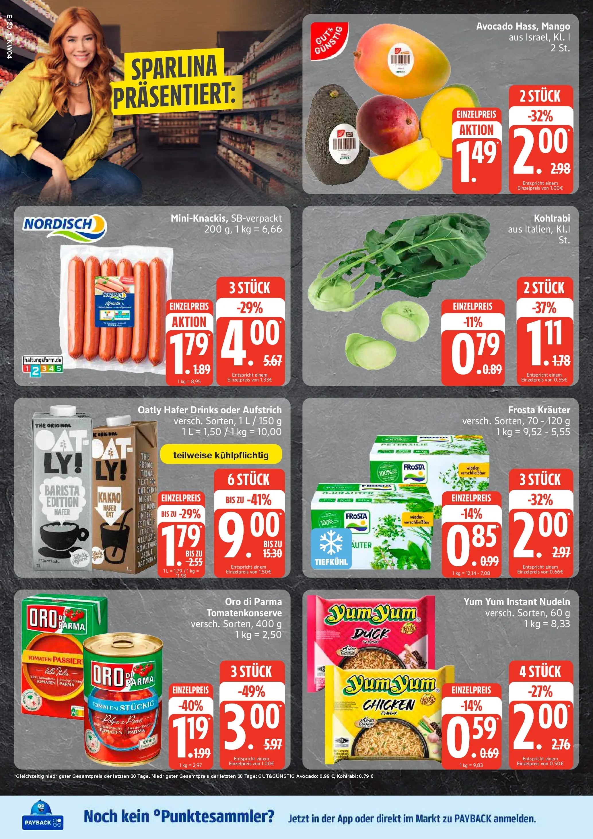 Edeka prospekt Hamburg	 (ab 18.01.2026) » Angebote Online | Seite: 20 | Produkte: Frosta, Avocado, Mango, Petersilie
