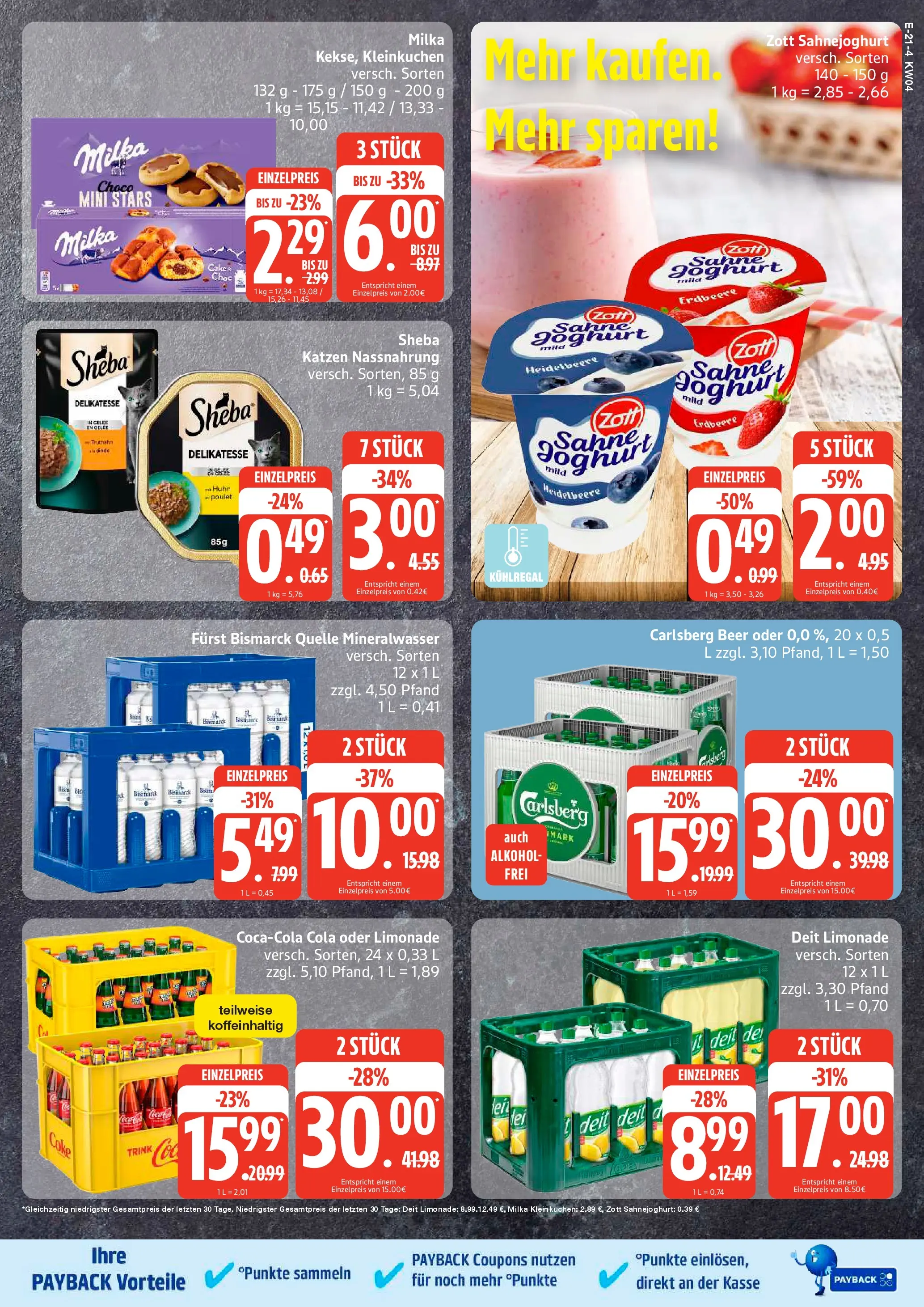 Edeka prospekt Rostock	 (ab 18.01.2026) » Angebote Online | Seite: 25 | Produkte: Joghurt, Limonade, Milka, Mineralwasser