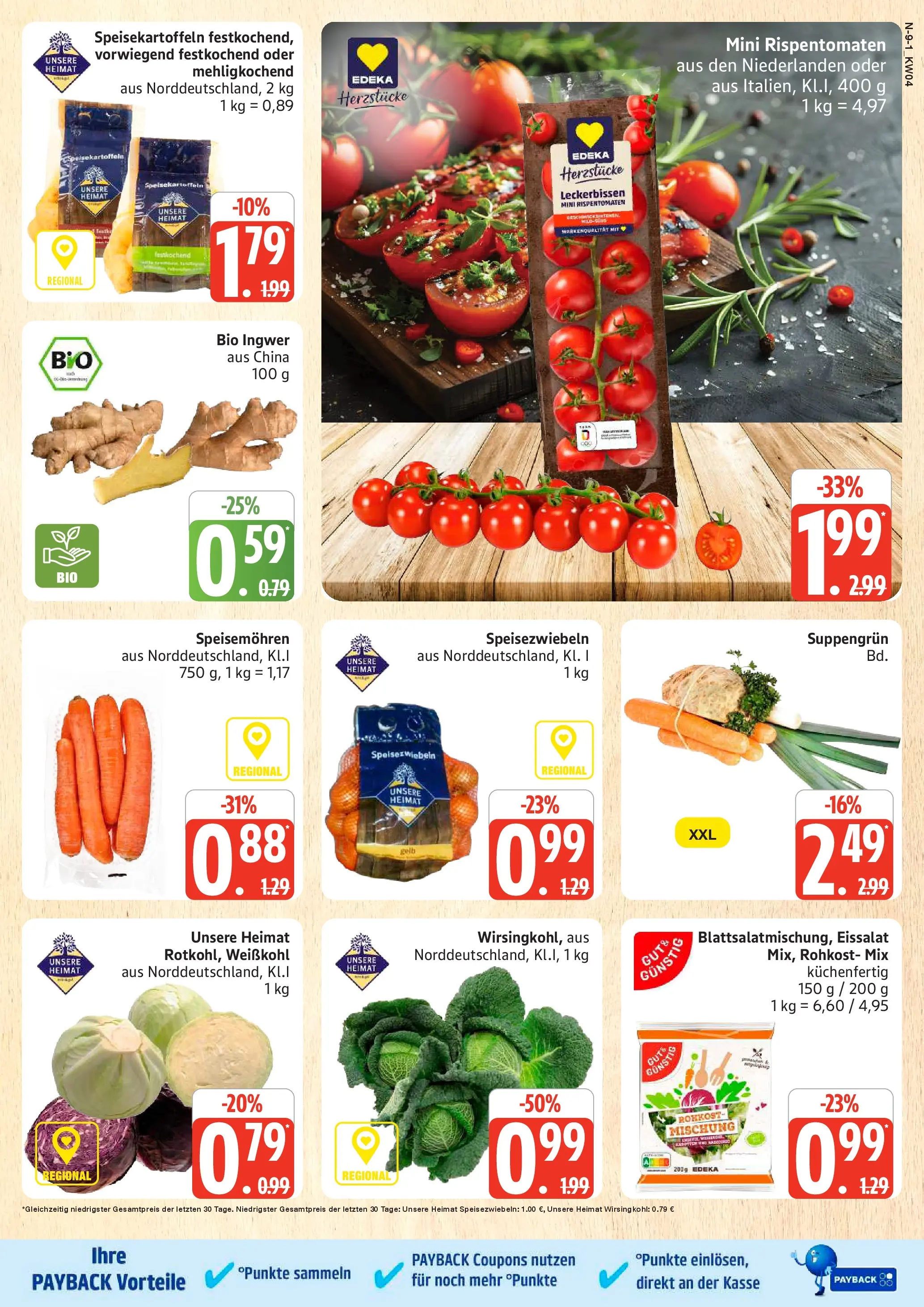 Edeka prospekt Schleswig	 (ab 18.01.2026) » Angebote Online | Seite: 9 | Produkte: Eissalat