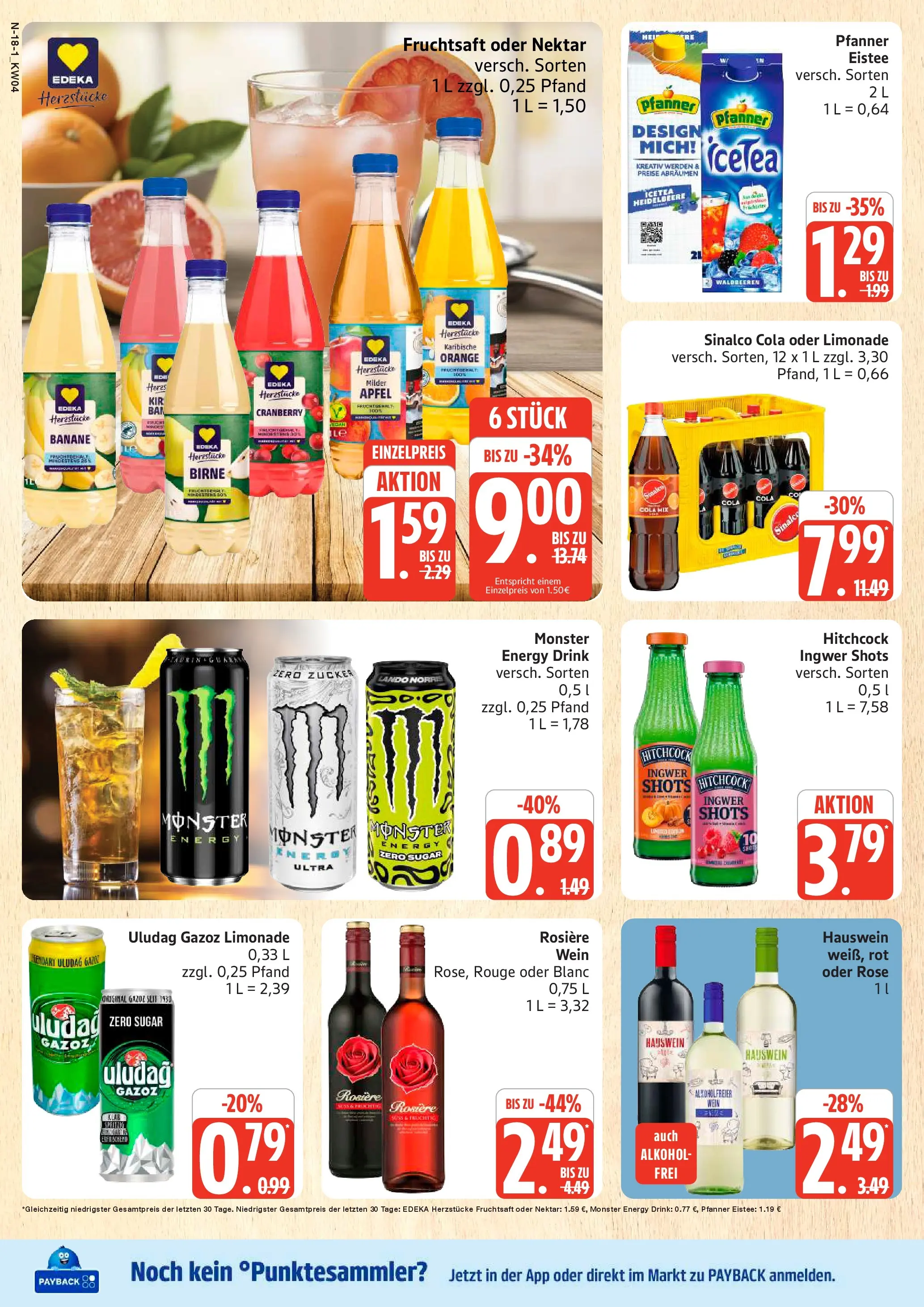 Edeka prospekt Schleswig	 (ab 18.01.2026) » Angebote Online | Seite: 18 | Produkte: Sinalco, Cola, Zucker, Fruchtsaft