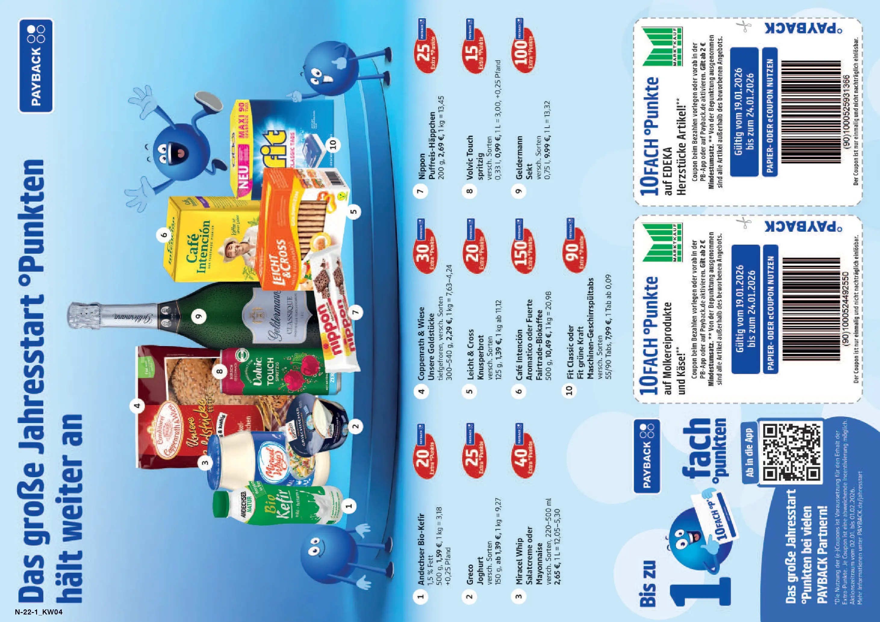 Edeka prospekt Schleswig	 (ab 18.01.2026) » Angebote Online | Seite: 22 | Produkte: Käse, Sekt, Miracel whip, Mayonnaise