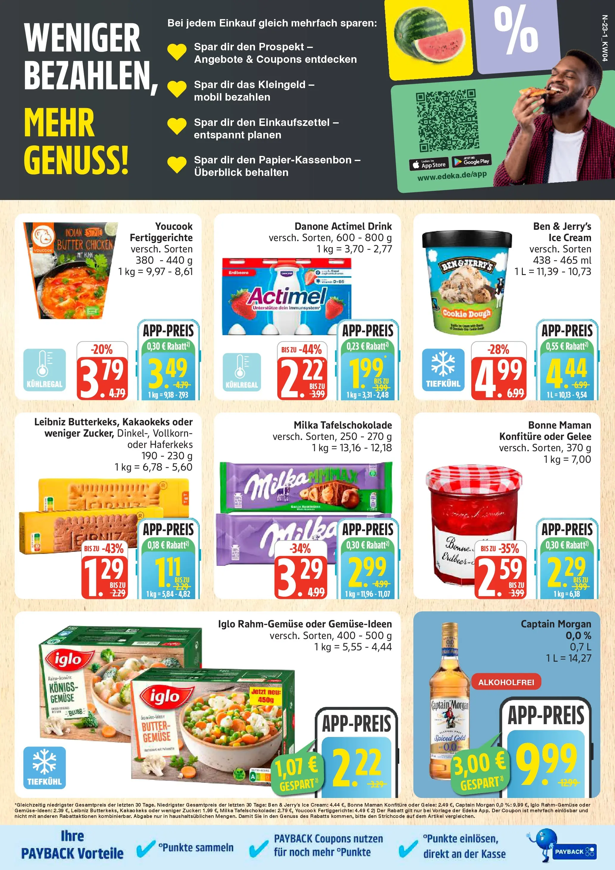 Edeka prospekt Schleswig	 (ab 18.01.2026) » Angebote Online | Seite: 23 | Produkte: Butter, Milka, Fertiggerichte, Bonne maman