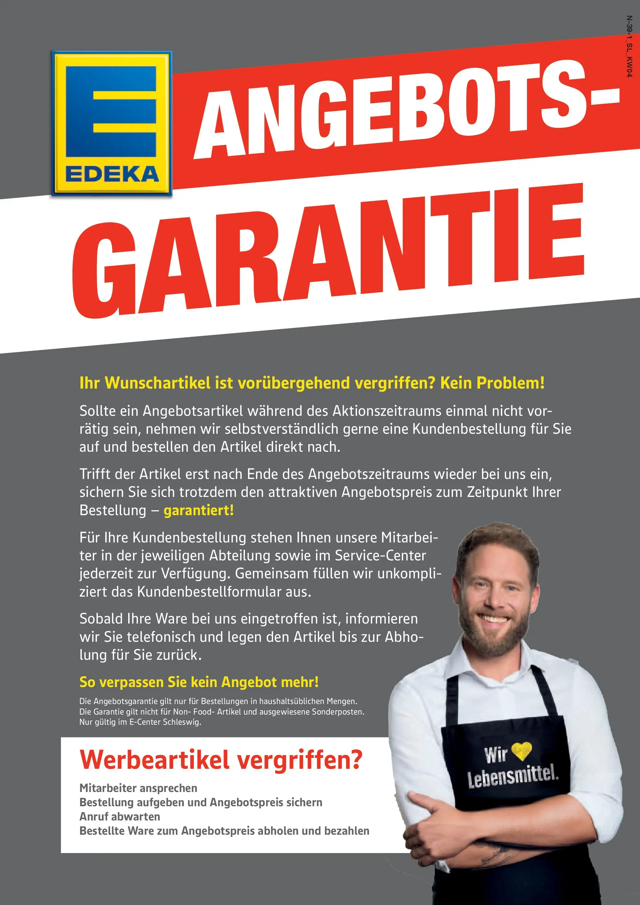 Edeka prospekt Schleswig	 (ab 18.01.2026) » Angebote Online | Seite: 39