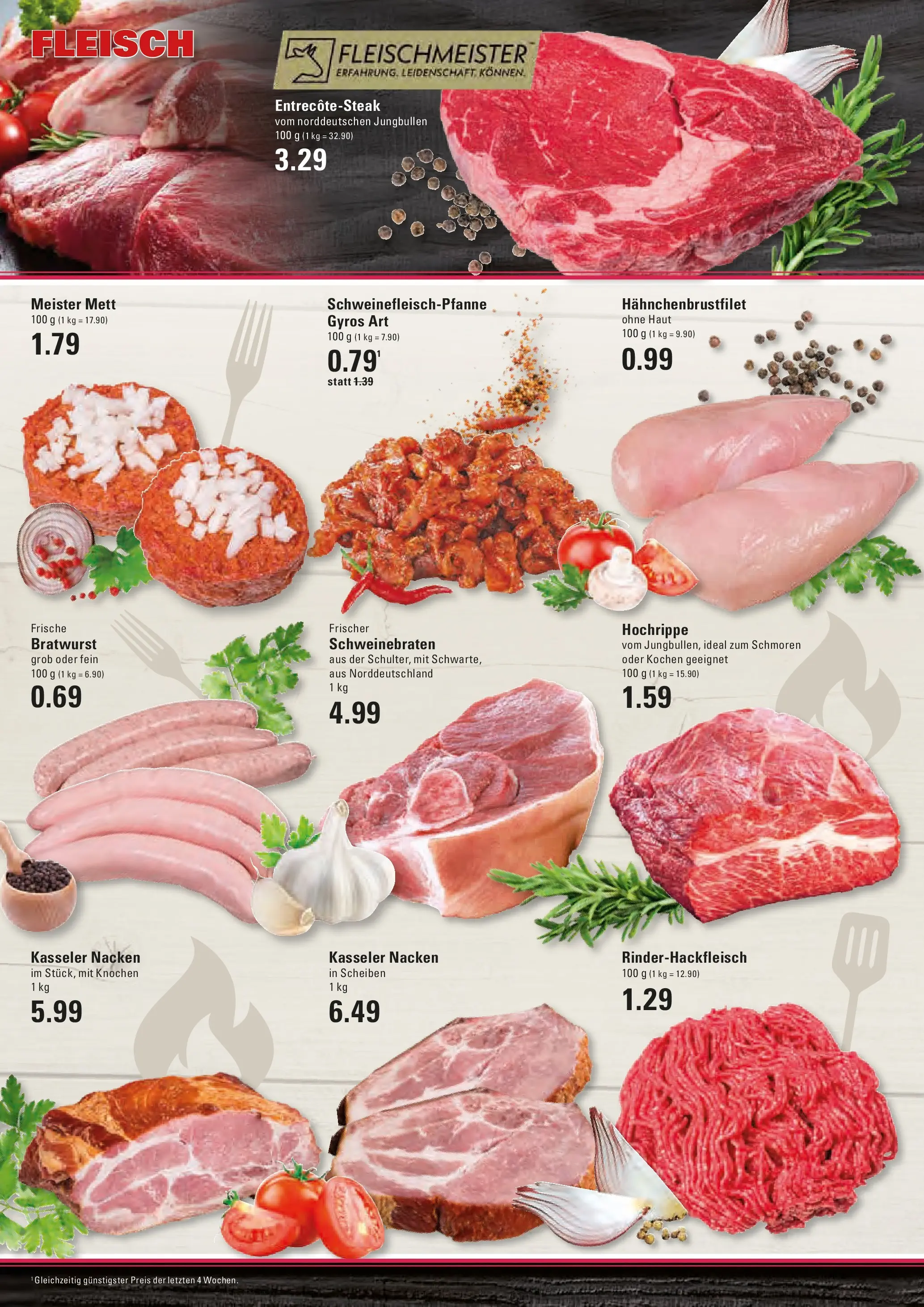 Edeka prospekt Stade	 (ab 18.01.2026) » Angebote Online | Seite: 4 | Produkte: Bratwurst, Gyros, Kasseler nacken, Fleisch