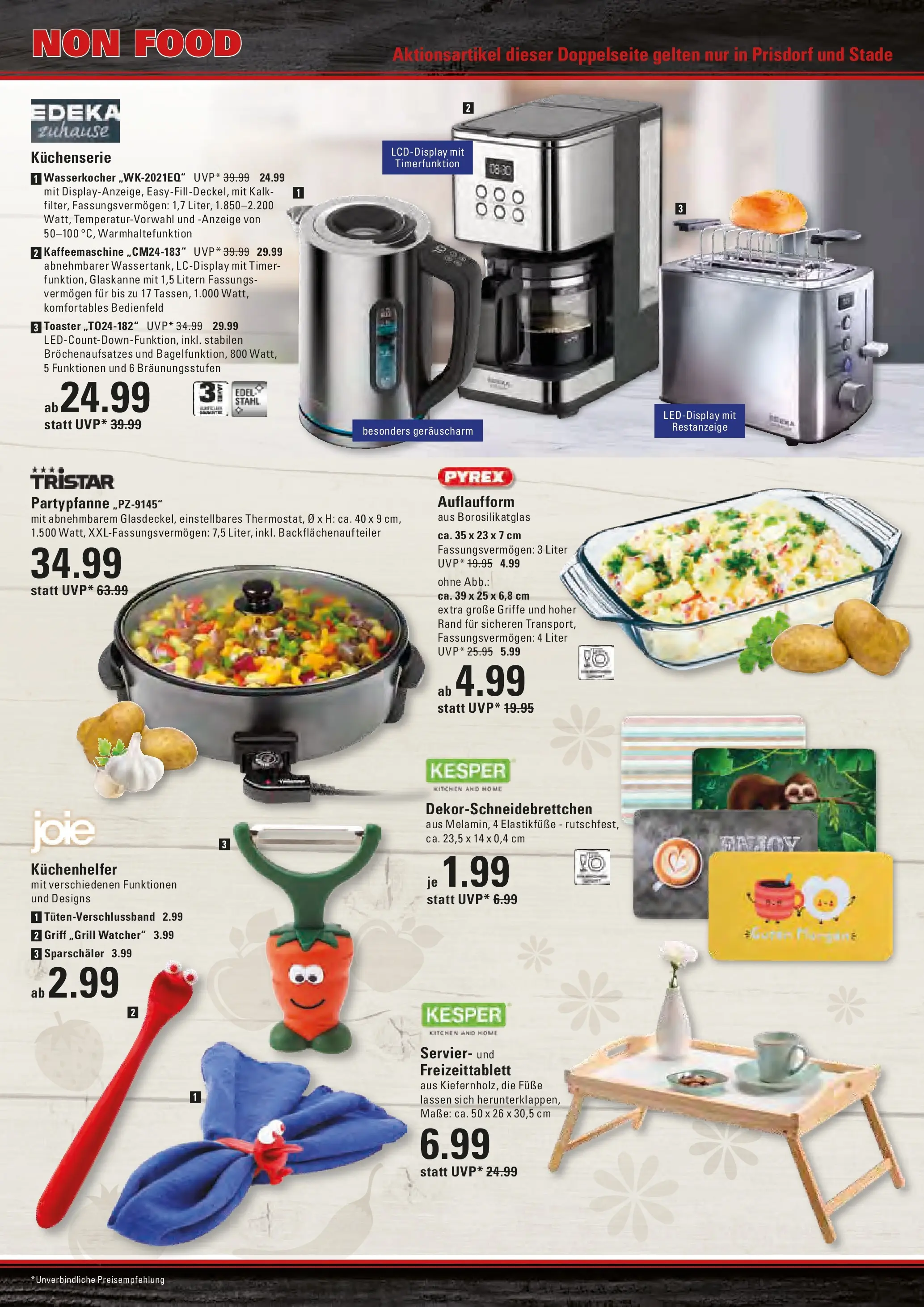 Edeka prospekt Stade	 (ab 18.01.2026) » Angebote Online | Seite: 21 | Produkte: Grill, Kaffeemaschine, Wasserkocher, Toaster