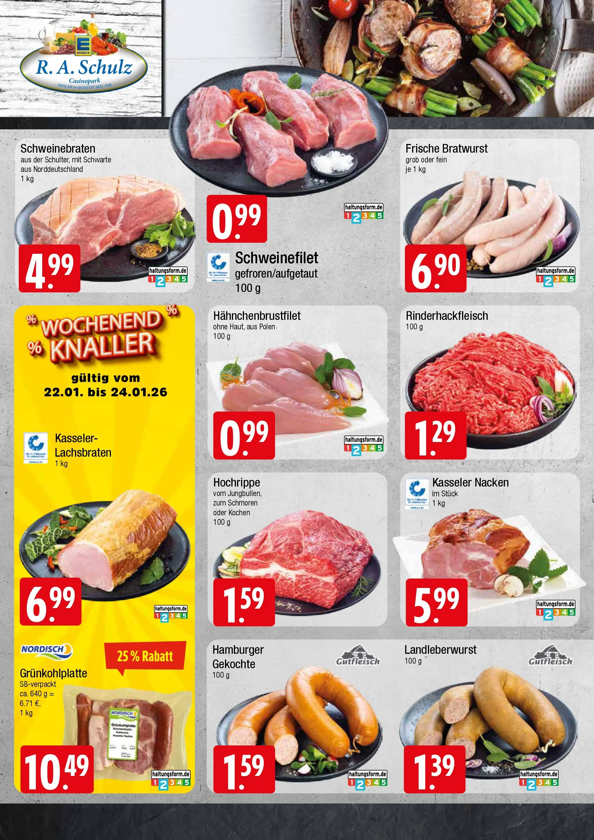 Edeka prospekt Wentorf	 (ab 18.01.2026) » Angebote Online | Seite: 2 | Produkte: Bratwurst, Schweinefilet, Kasseler nacken