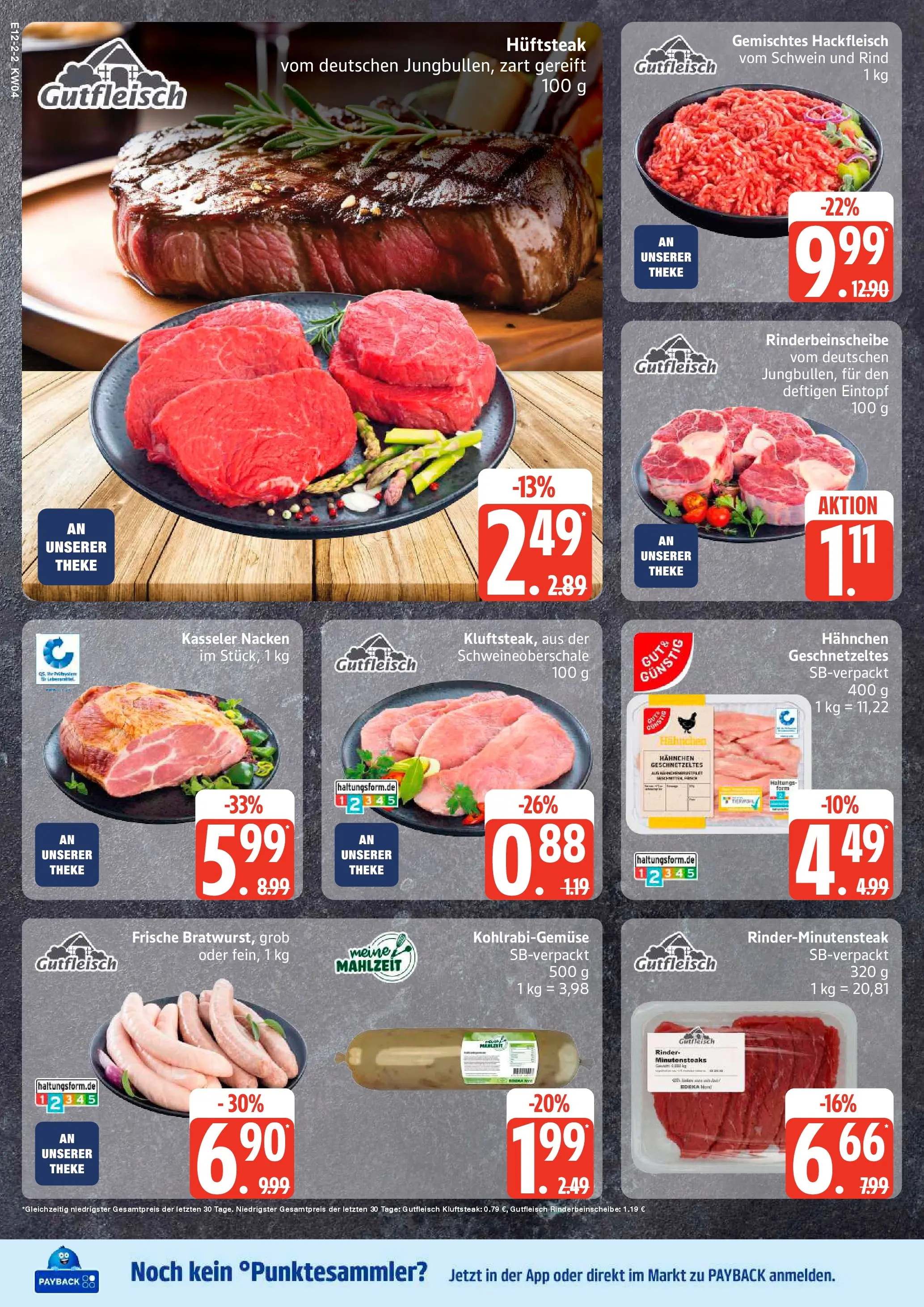 Edeka prospekt Sterup	 (ab 18.01.2026) » Angebote Online | Seite: 2 | Produkte: Theke, Kohlrabi, Kasseler nacken, Steak