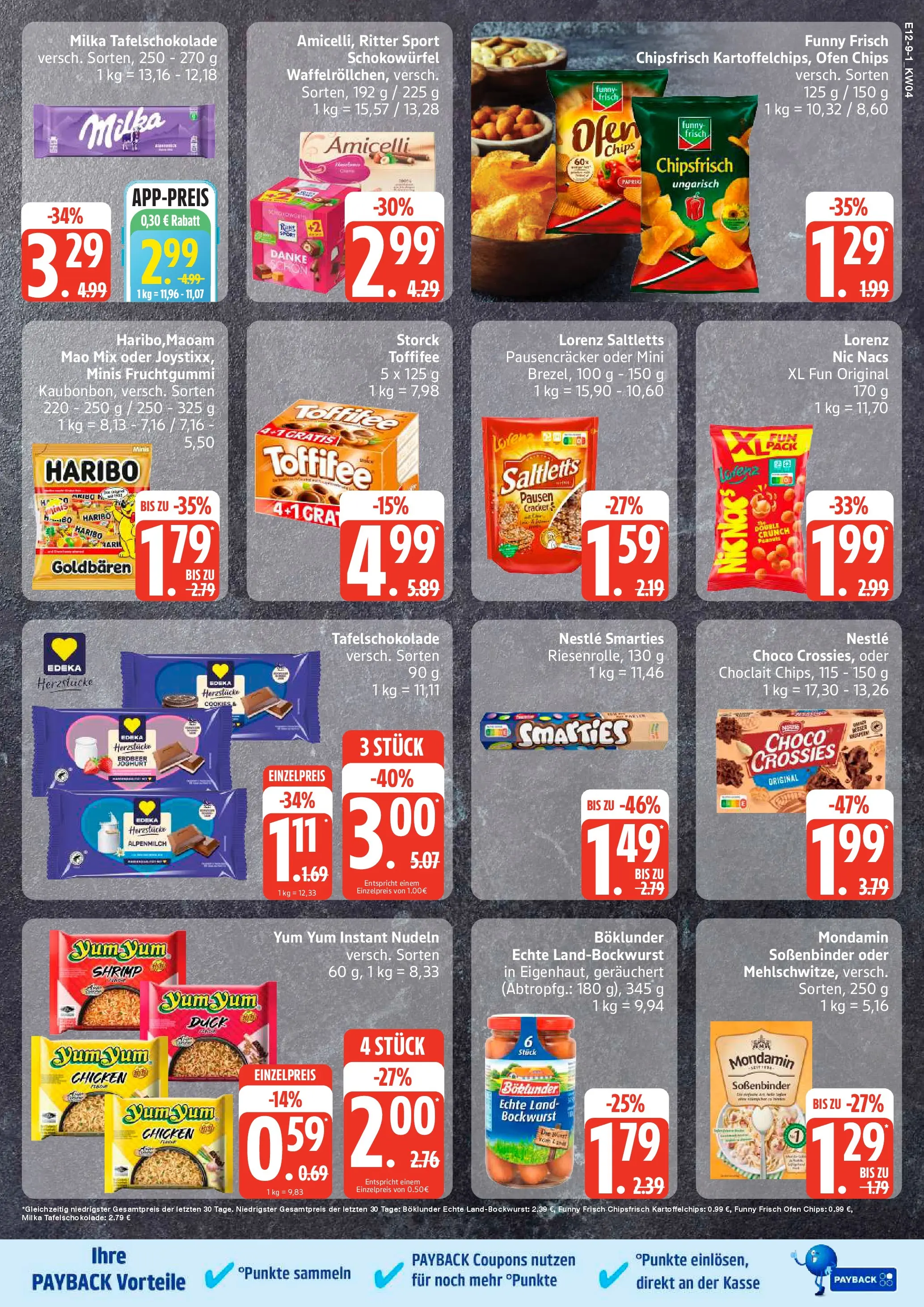 Edeka prospekt Hamburg	 (ab 18.01.2026) » Angebote Online | Seite: 9 | Produkte: Haribo, Joghurt, Funny frisch, Toffifee