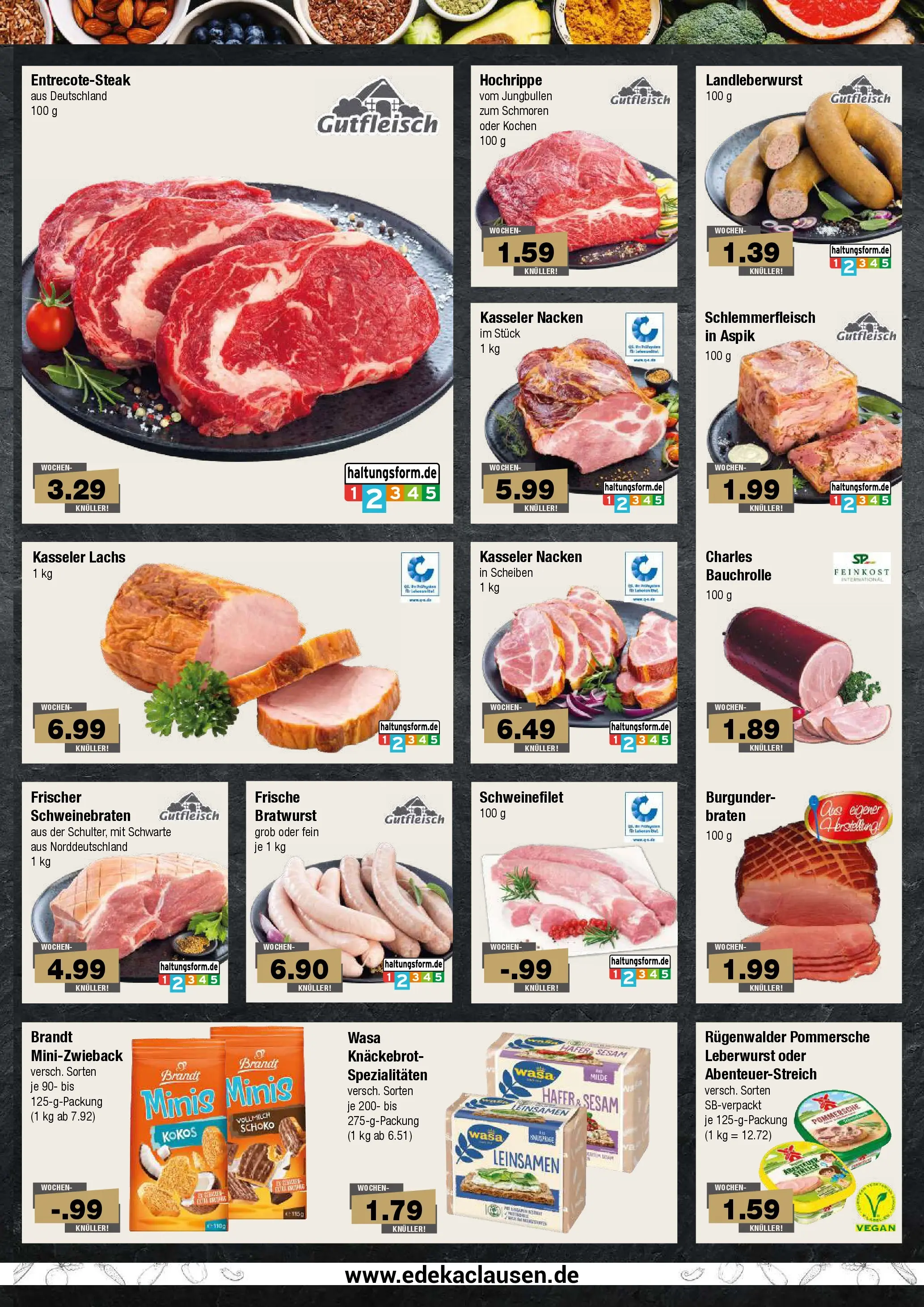 Edeka prospekt Hamburg	 (ab 18.01.2026) » Angebote Online | Seite: 3 | Produkte: Bratwurst, Schweinefilet, Kasseler nacken, Lachs