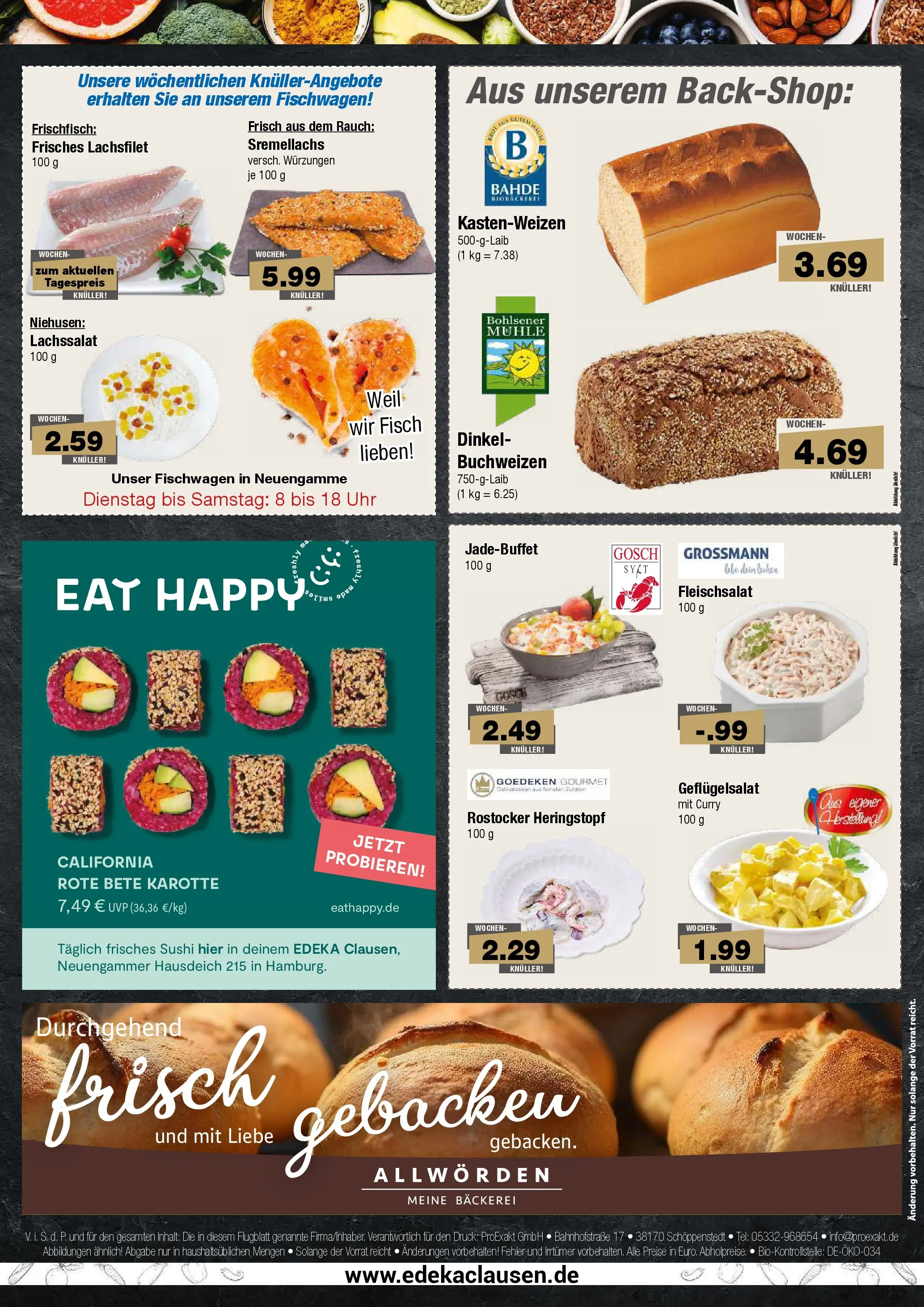 Edeka prospekt Hamburg	 (ab 18.01.2026) » Angebote Online | Seite: 8 | Produkte: Mühle, Bäckerei, Fisch, Uhr