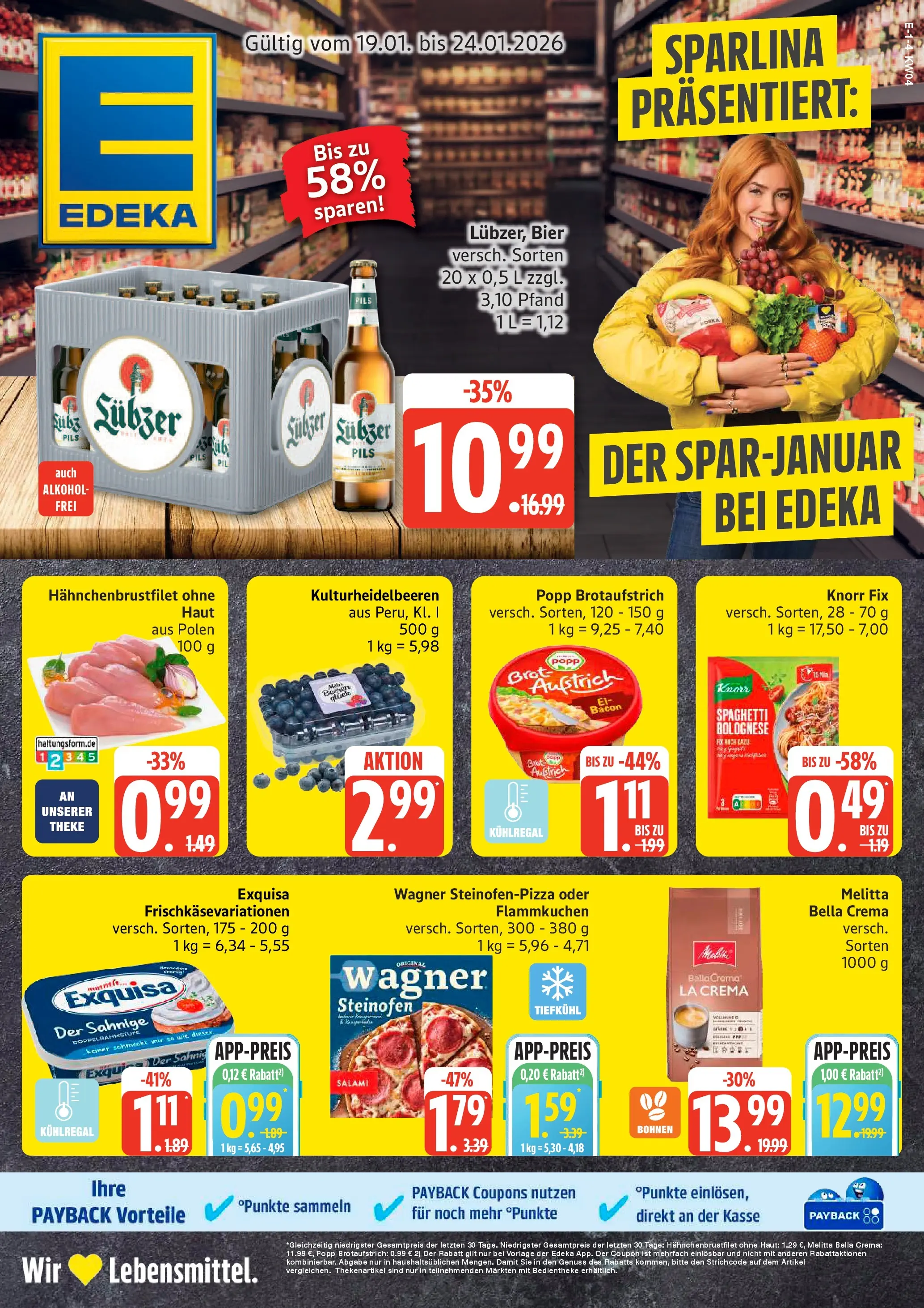 Edeka prospekt Rostock	 (ab 18.01.2026) » Angebote Online | Seite: 1 | Produkte: Knorr fix, Theke, Bier, Knorr
