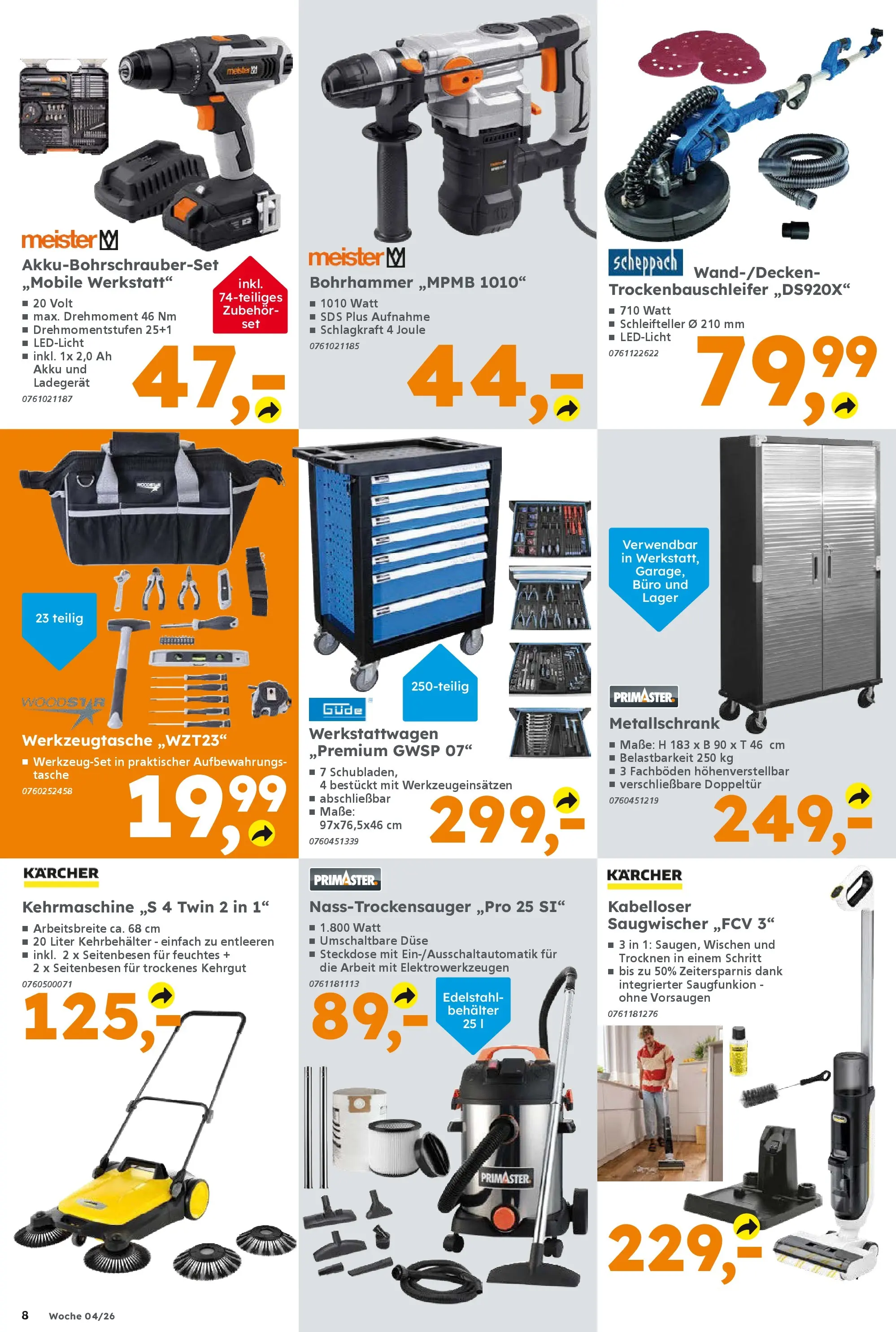 Globus Baumarkt prospekt Hösbach	 (ab 19.01.2026) zum Blättern | Seite: 8 | Produkte: Tasche, Steckdose, Ladegerät