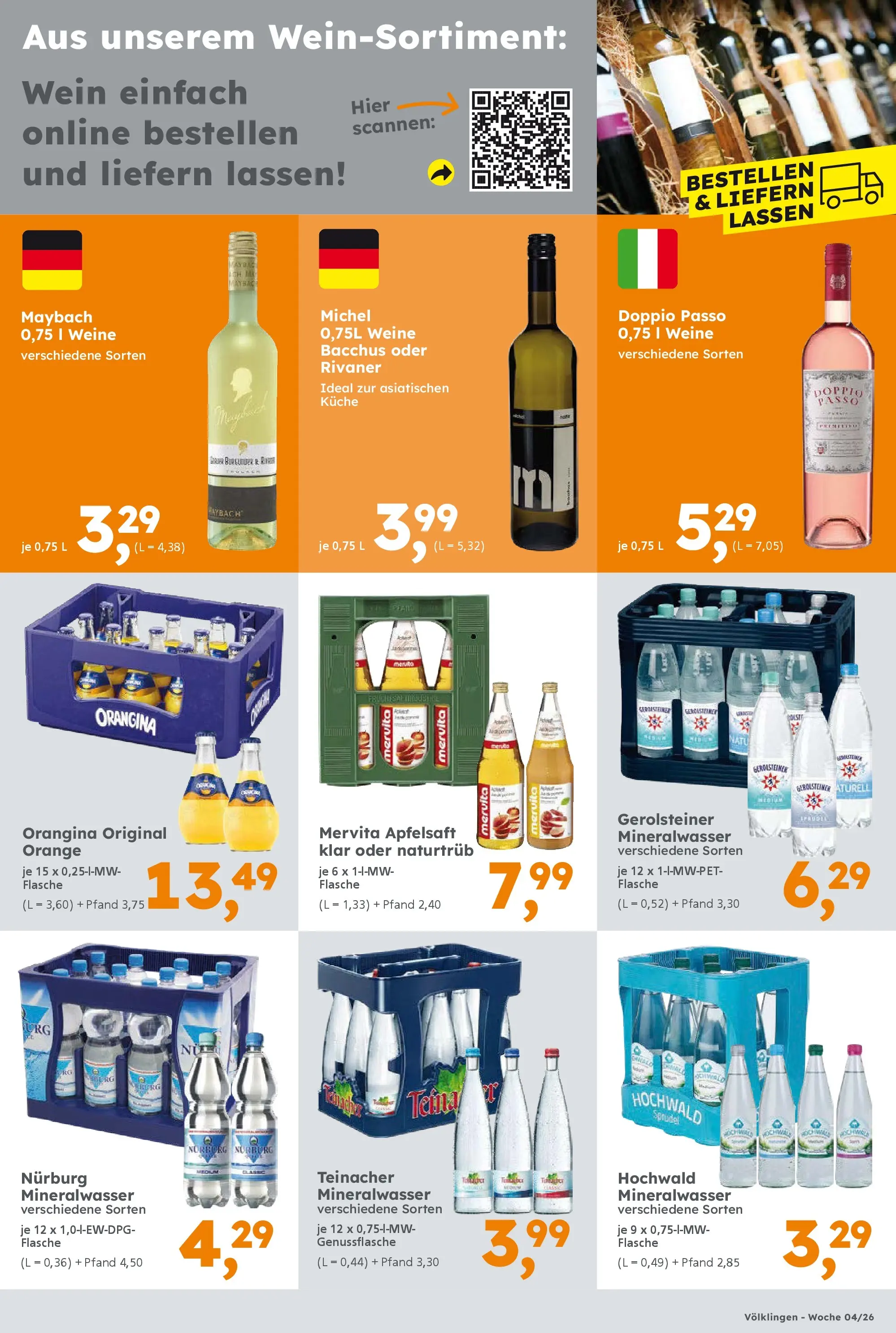 Globus Baumarkt prospekt Saarbrücken	 (ab 19.01.2026) zum Blättern | Seite: 13 | Produkte: Küche, Apfelsaft, Mineralwasser, Wein