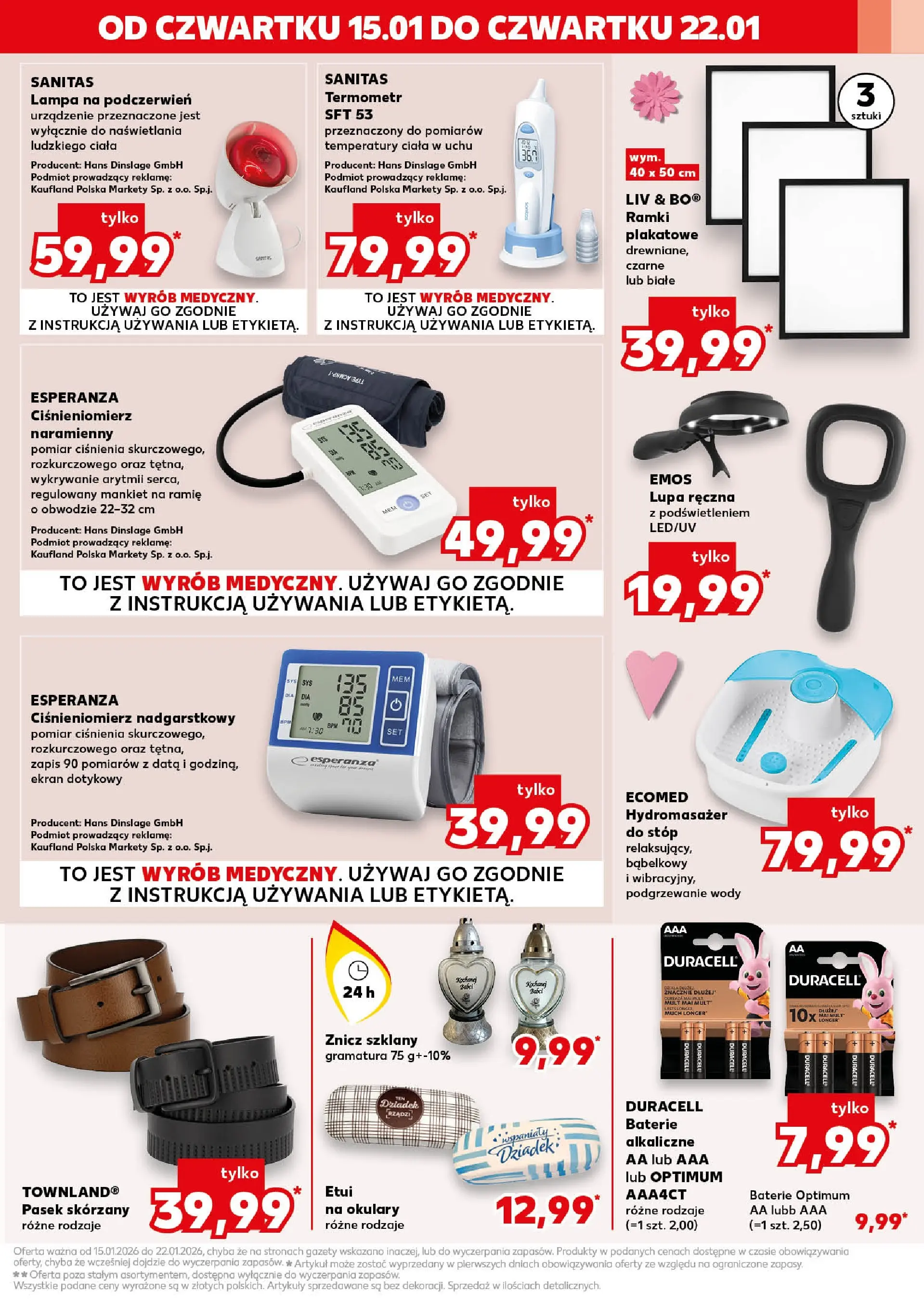 Kaufland gazetka - Super Sobota od 17.01.2026 - od jutra PDF | Strona: 11 | Produkty: Okulary, Ciśnieniomierz, Baterie, Lampa