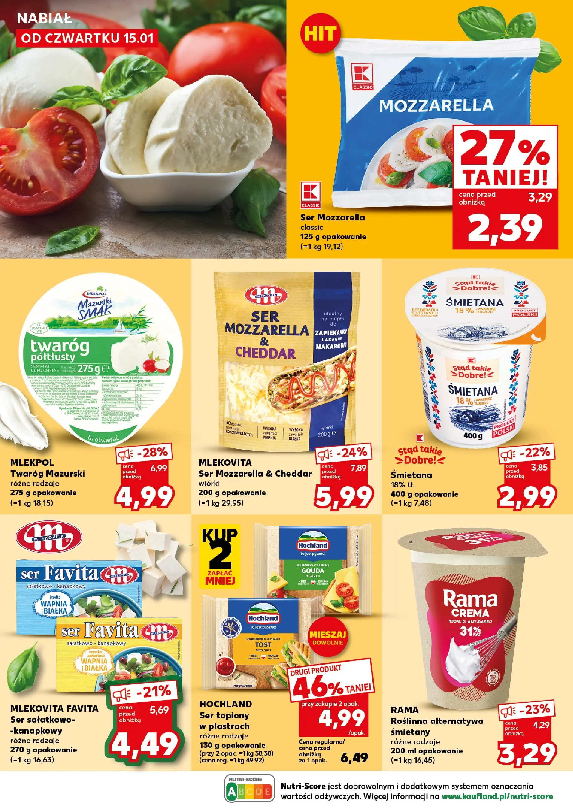 Kaufland gazetka - Super Sobota od 17.01.2026 - od jutra PDF | Strona: 24 | Produkty: Ser favita, Lasagne, Mozzarella, Cheddar