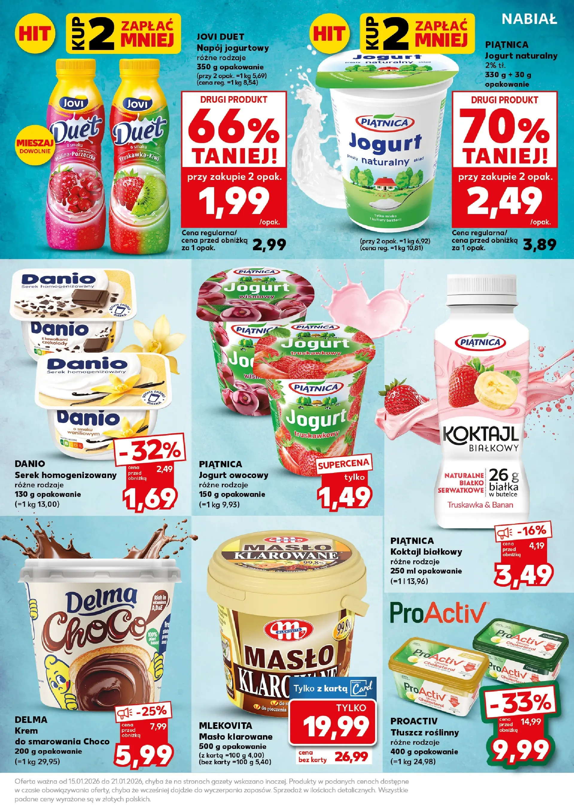 Kaufland gazetka - Super Sobota od 17.01.2026 - od jutra PDF | Strona: 25 | Produkty: Serek, Jogurt naturalny, Banan, Krem