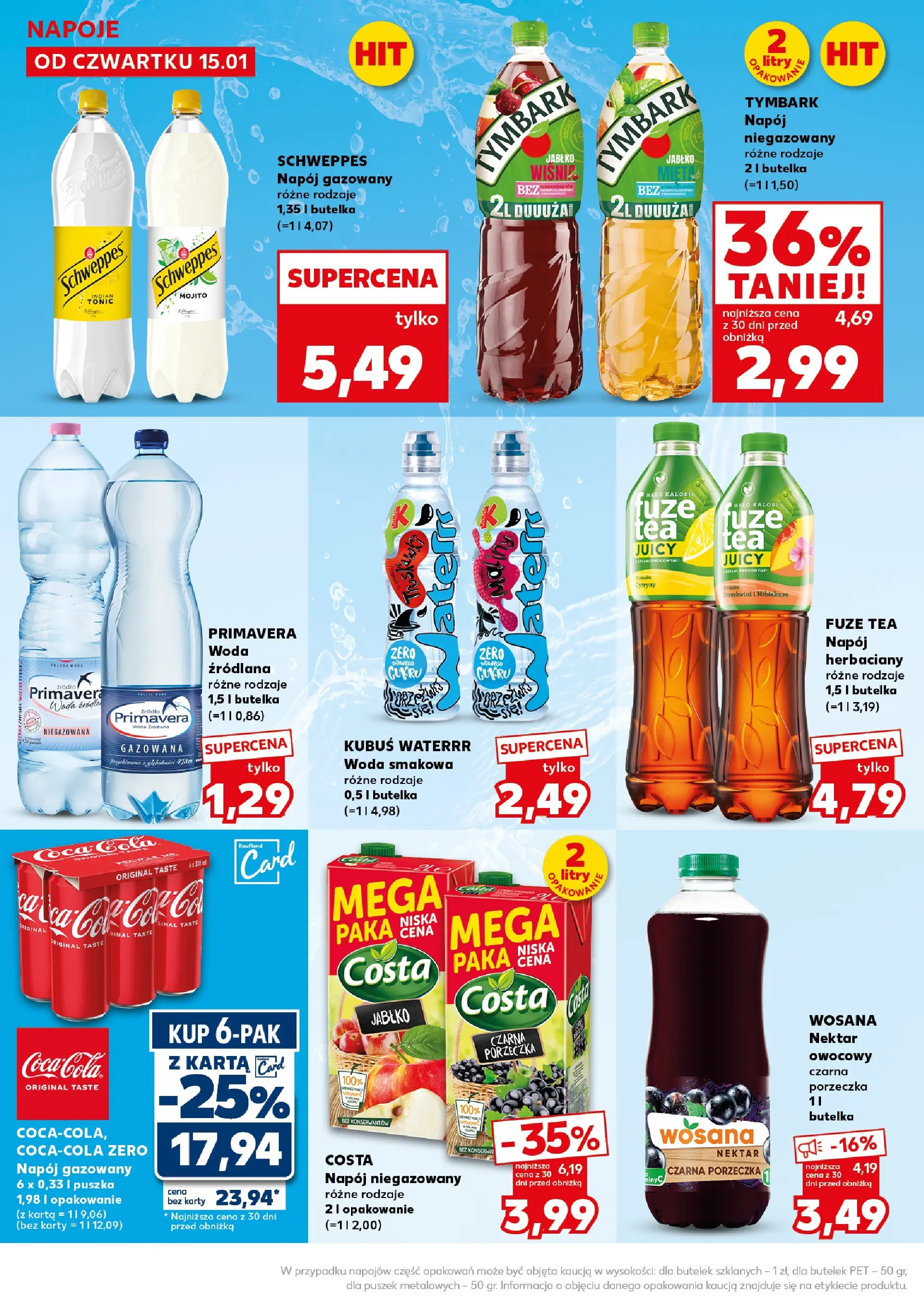 Kaufland gazetka - Super Sobota od 17.01.2026 - od jutra PDF | Strona: 28 | Produkty: Karta, Coca cola, Porzeczka, Woda