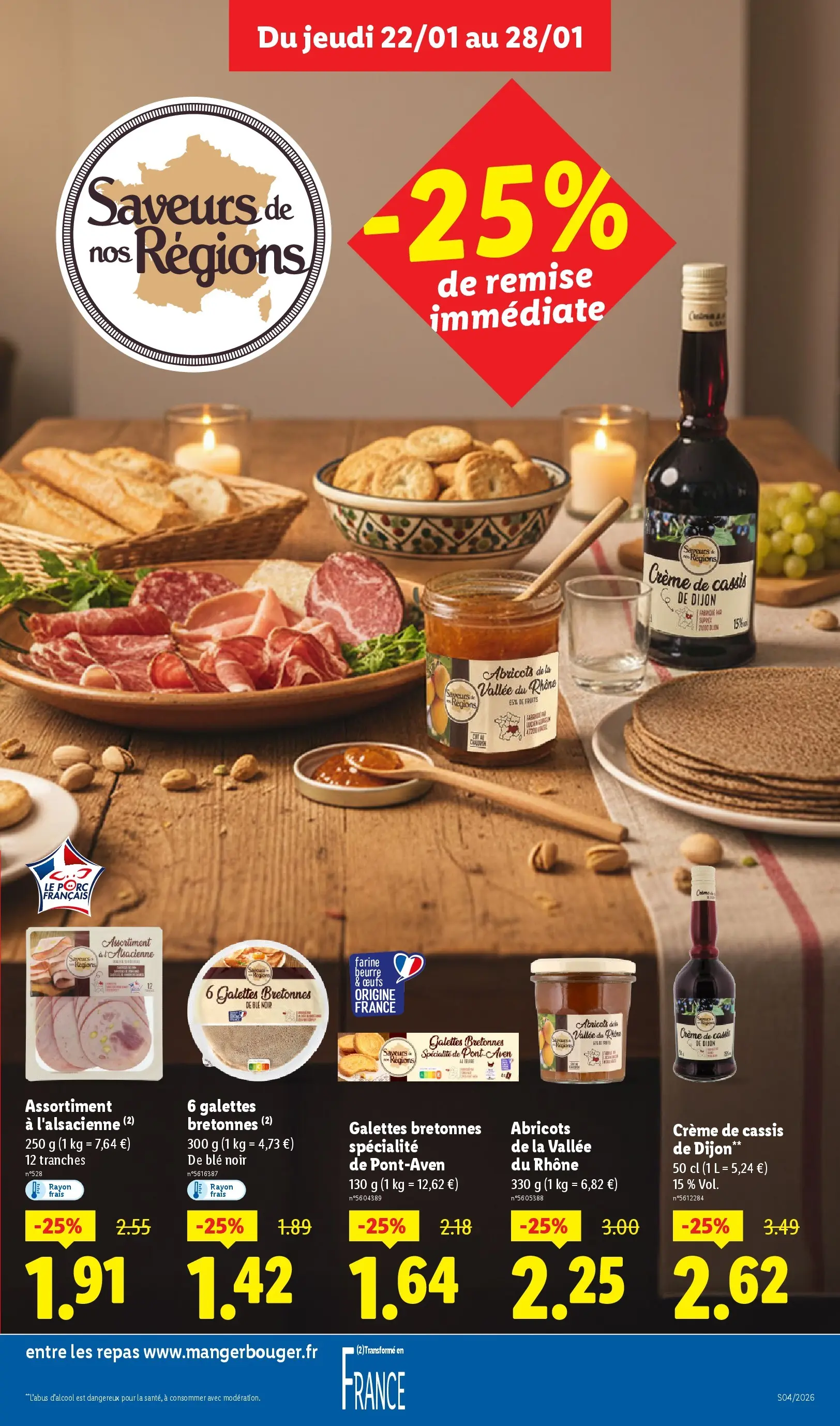 Catalogue LIDL du 19/01/2026 | Promo prospectus en ligne | Page: 9 | Produits: Farine, Beurre, Porc, Crème
