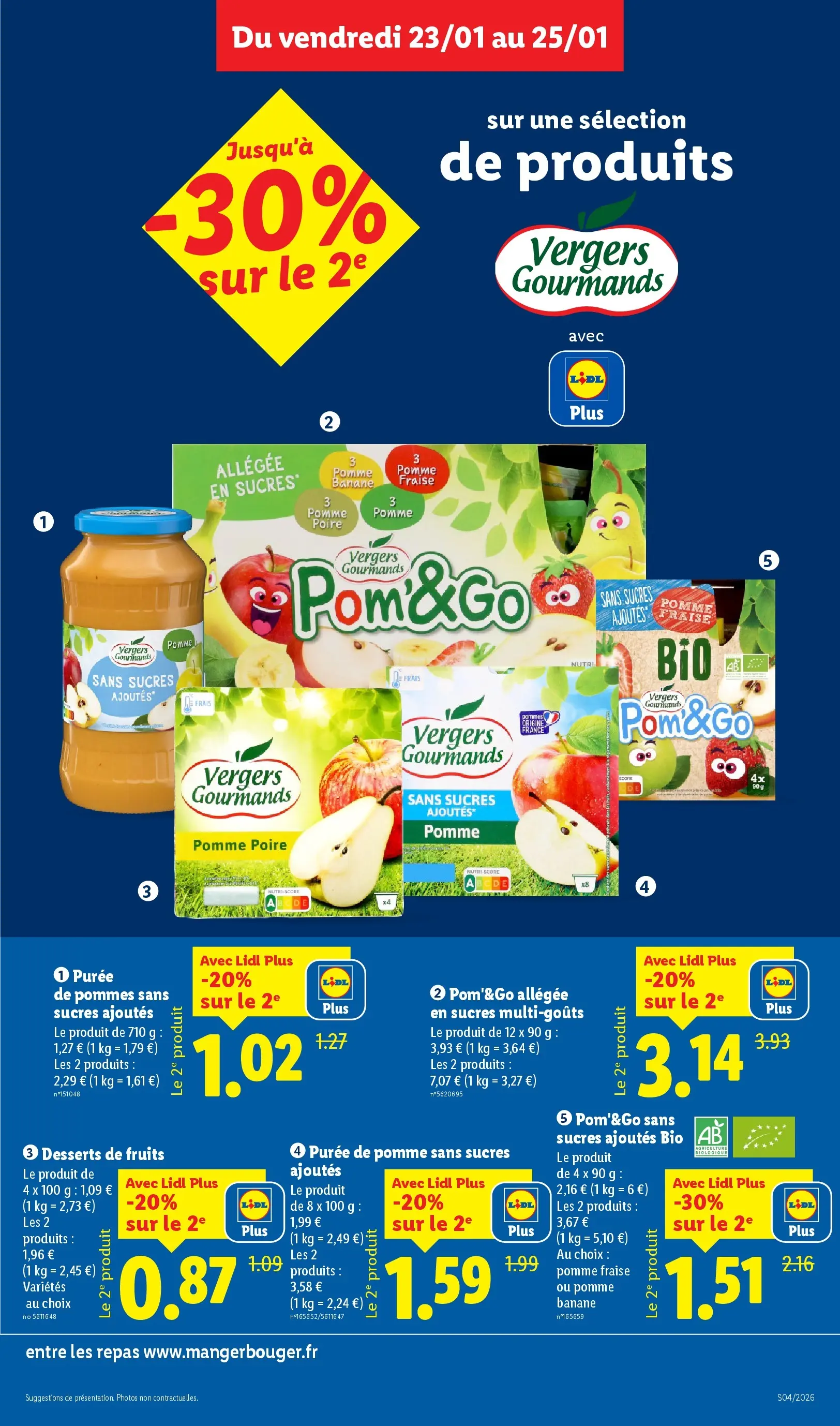 Catalogue LIDL du 19/01/2026 | Promo prospectus en ligne | Page: 13 | Produits: Poire, Pomme, Banane, Pommes