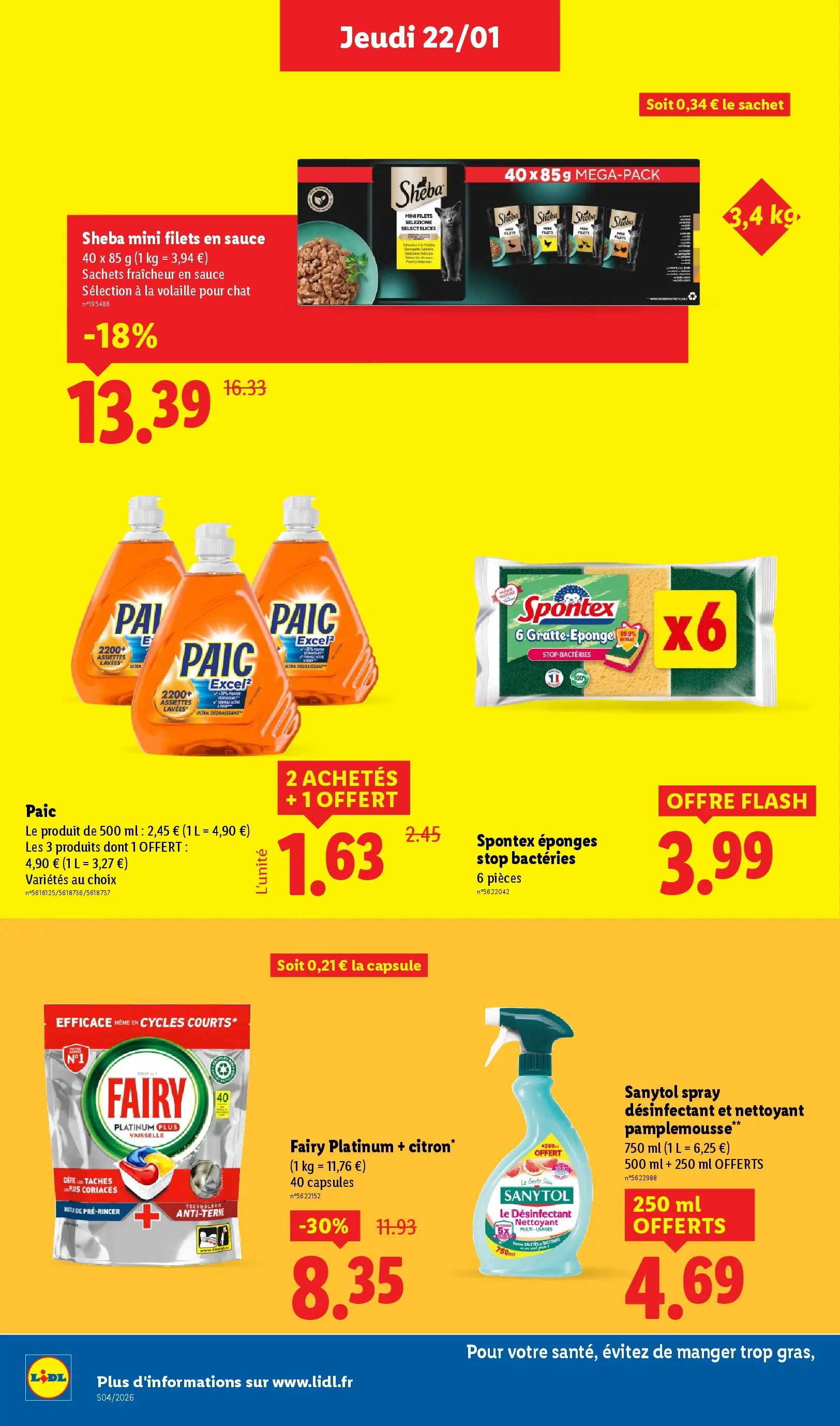 Catalogue LIDL du 19/01/2026 | Promo prospectus en ligne | Page: 20 | Produits: Pamplemousse, Fairy, Volaille