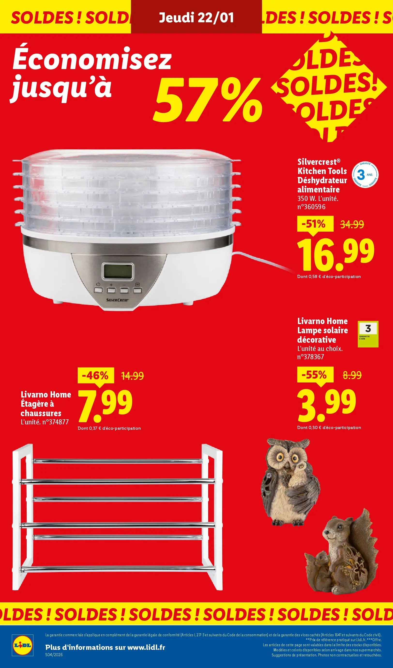 Catalogue LIDL du 19/01/2026 | Promo prospectus en ligne | Page: 32 | Produits: Étagère, Lampe, Lampe solaire