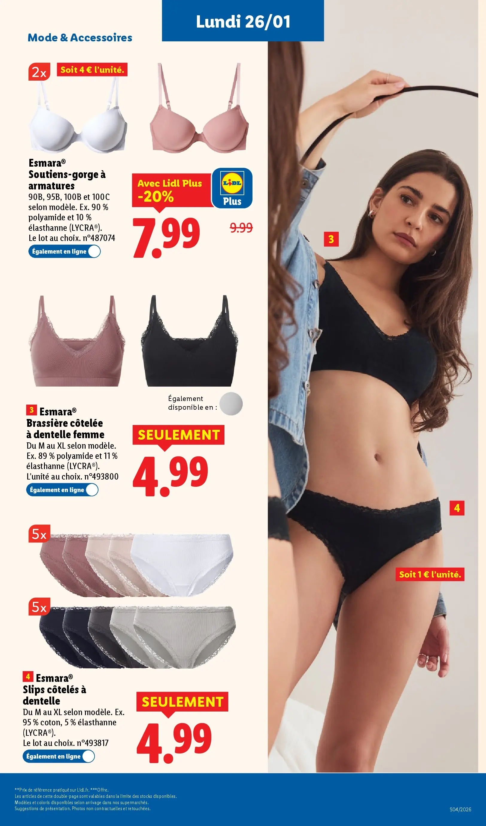 Catalogue LIDL du 19/01/2026 | Promo prospectus en ligne | Page: 55 | Produits: Slips