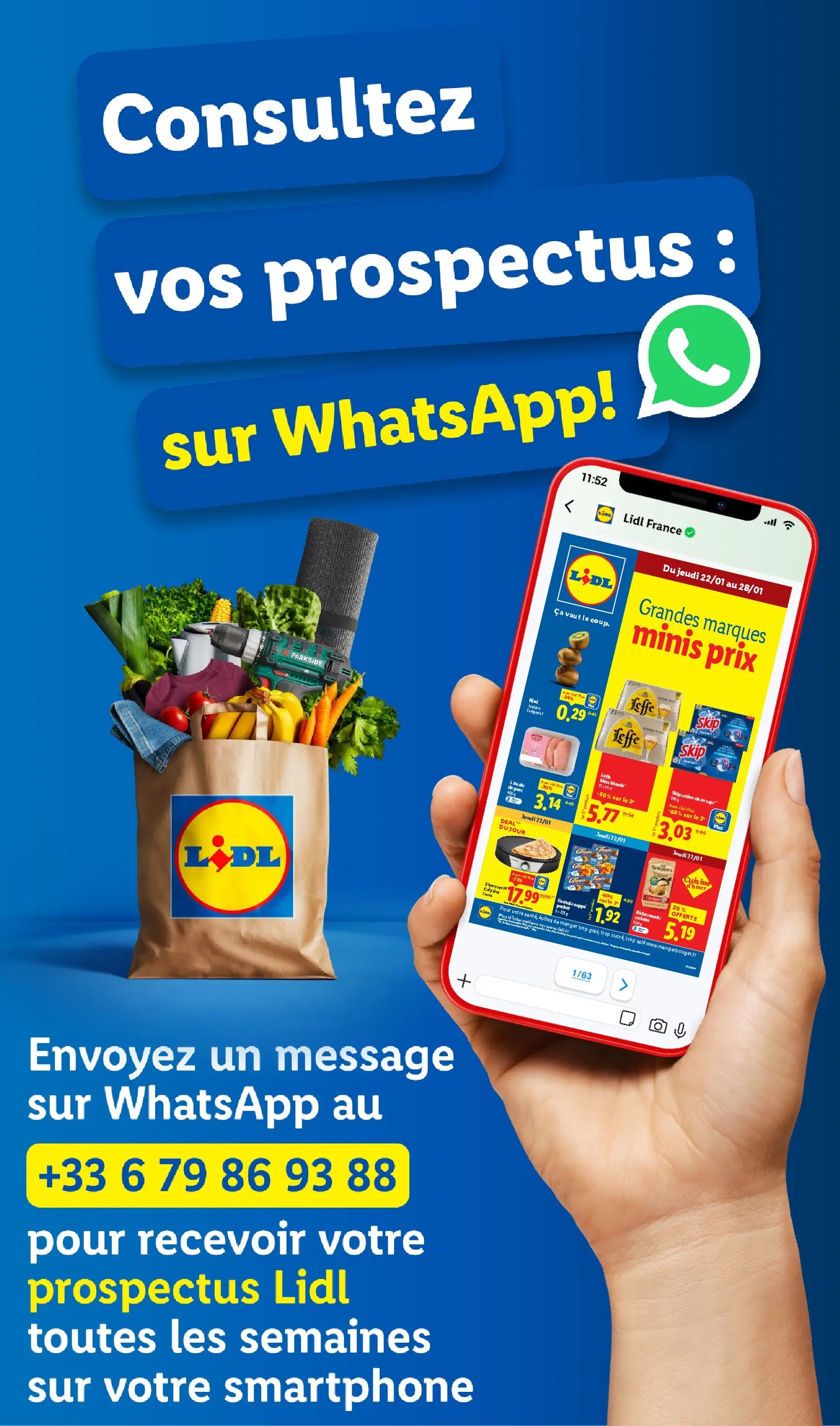 Catalogue LIDL du 19/01/2026 | Promo prospectus en ligne | Page: 79 | Produits: Smartphone, Crêpière, Raclette, Granola