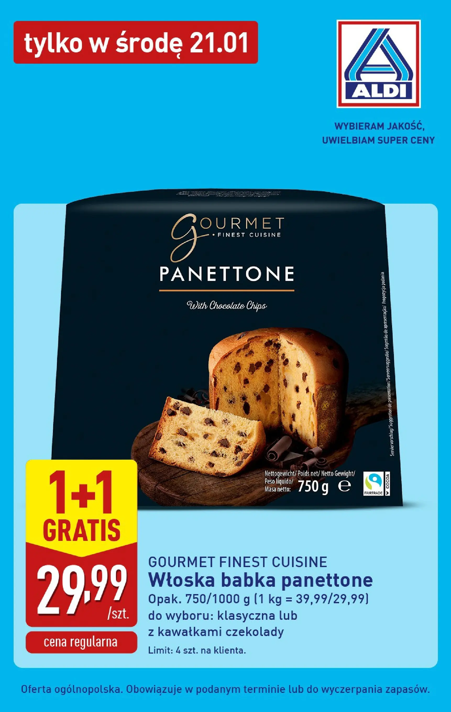 Aldi Gazetka - Tylko w środę od 21.01.2026 - Ulotka PDF, promocje | Strona: 3 | Produkty: Czekolady, Babka