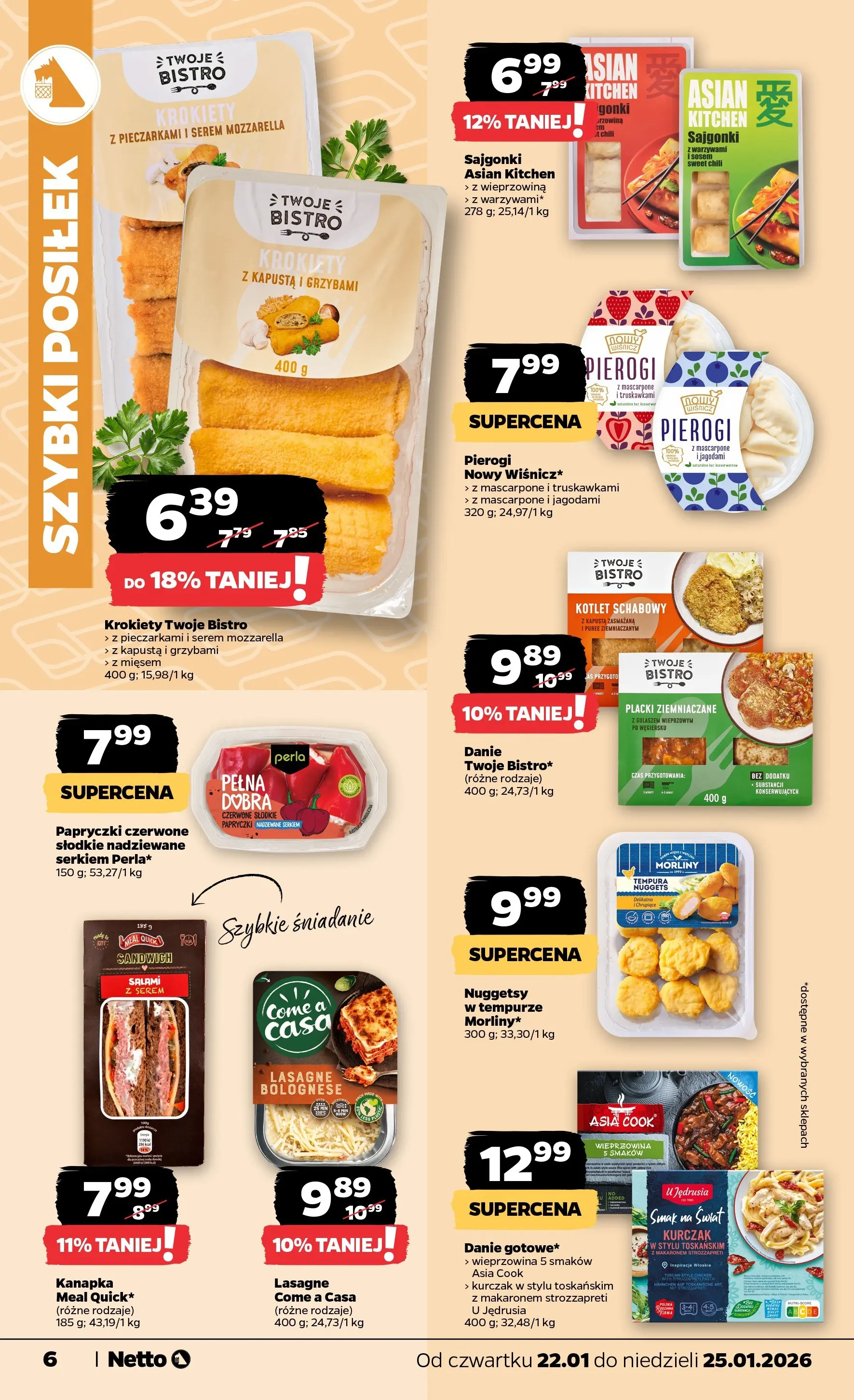 Netto - NETTO T04B ważne do 25.01.2026 od 21.01.2026 - Aktualne promocje | Strona: 6 | Produkty: Kapusta, Tempura, Placki ziemniaczane, Wieprzowina