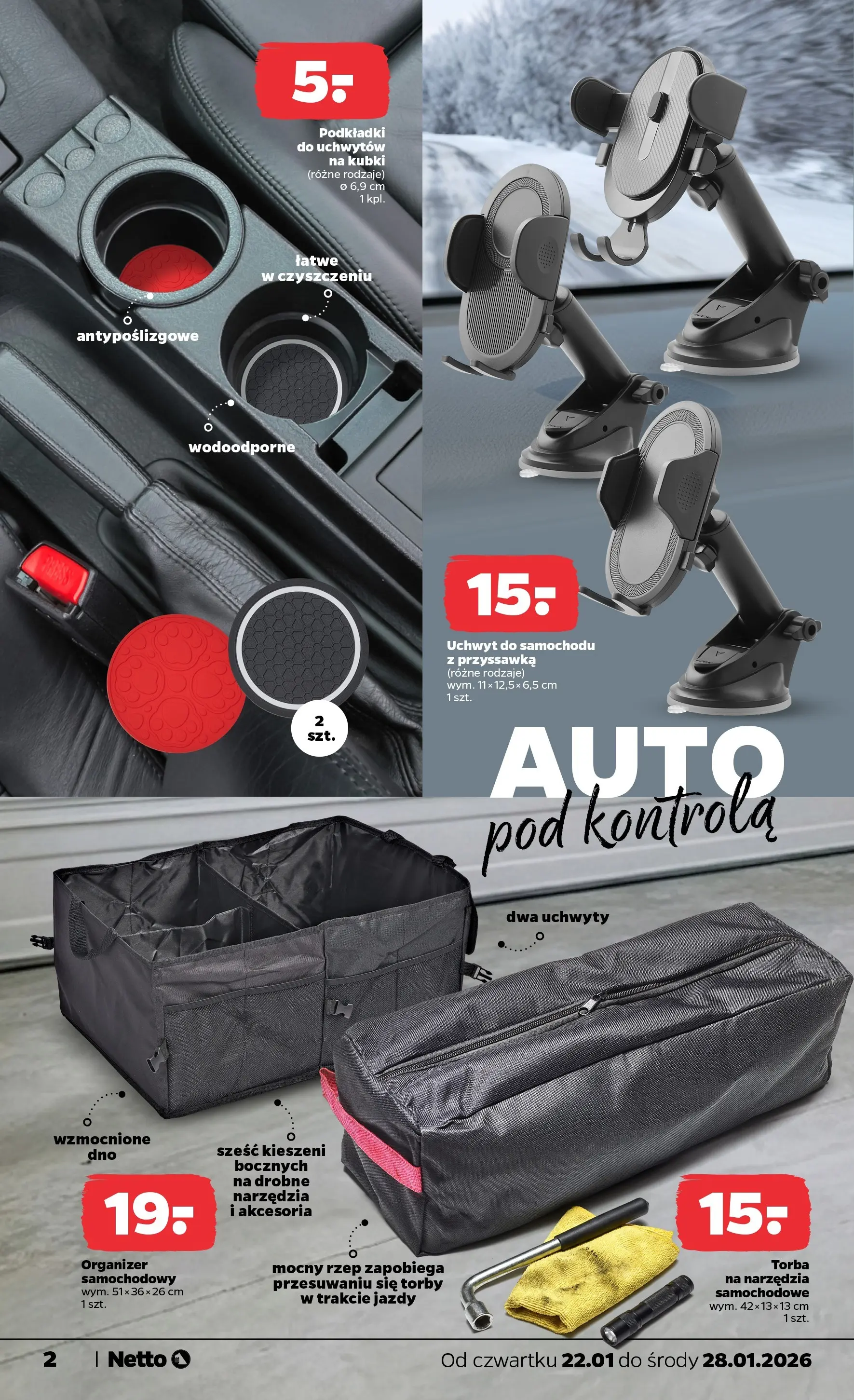 Netto - NETTO T04B ważne do 25.01.2026 od 21.01.2026 - Aktualne promocje | Strona: 20 | Produkty: Torba