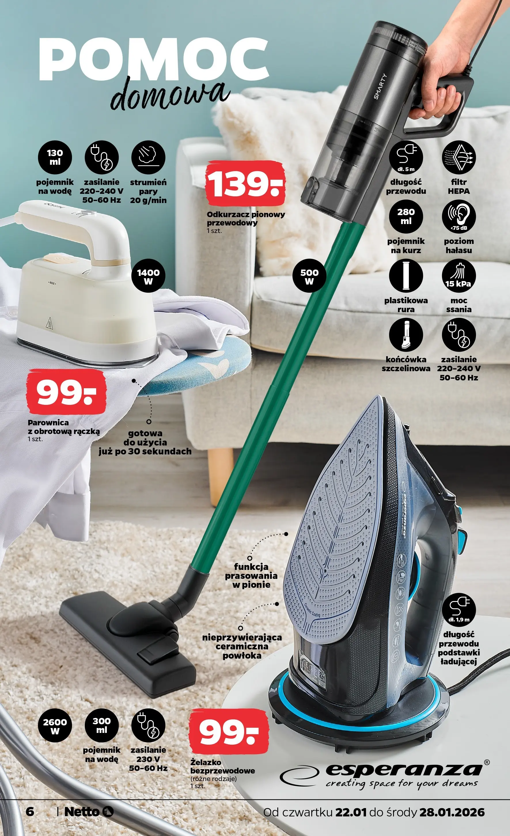 Netto - NETTO T04B ważne do 25.01.2026 od 21.01.2026 - Aktualne promocje | Strona: 24 | Produkty: Odkurzacz, Odkurzacz pionowy, Parownica