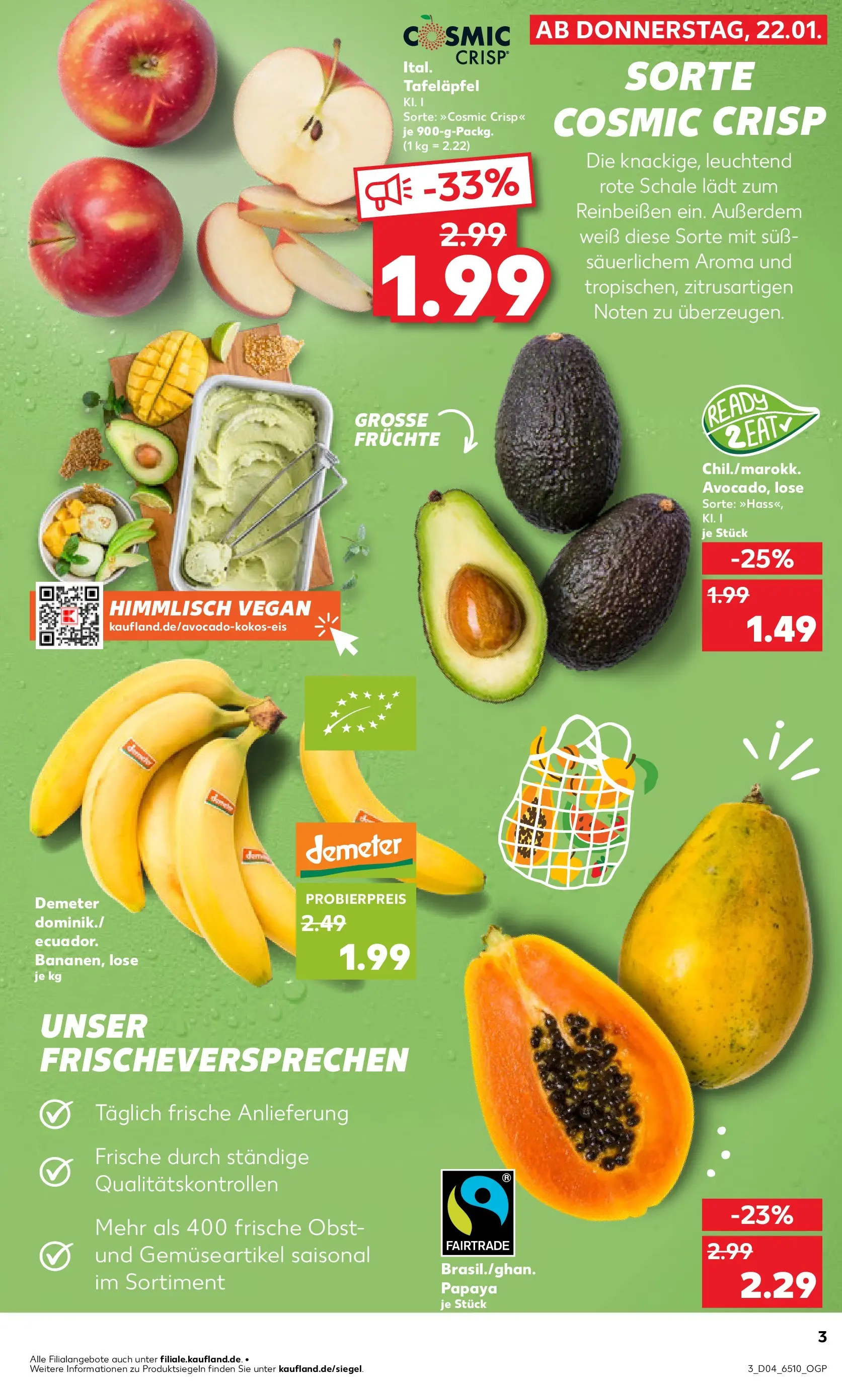 Prospekt Kaufland ab 22.01.2026 » Angebote Online zum Blättern | Seite: 5 | Produkte: Avocado, Obst