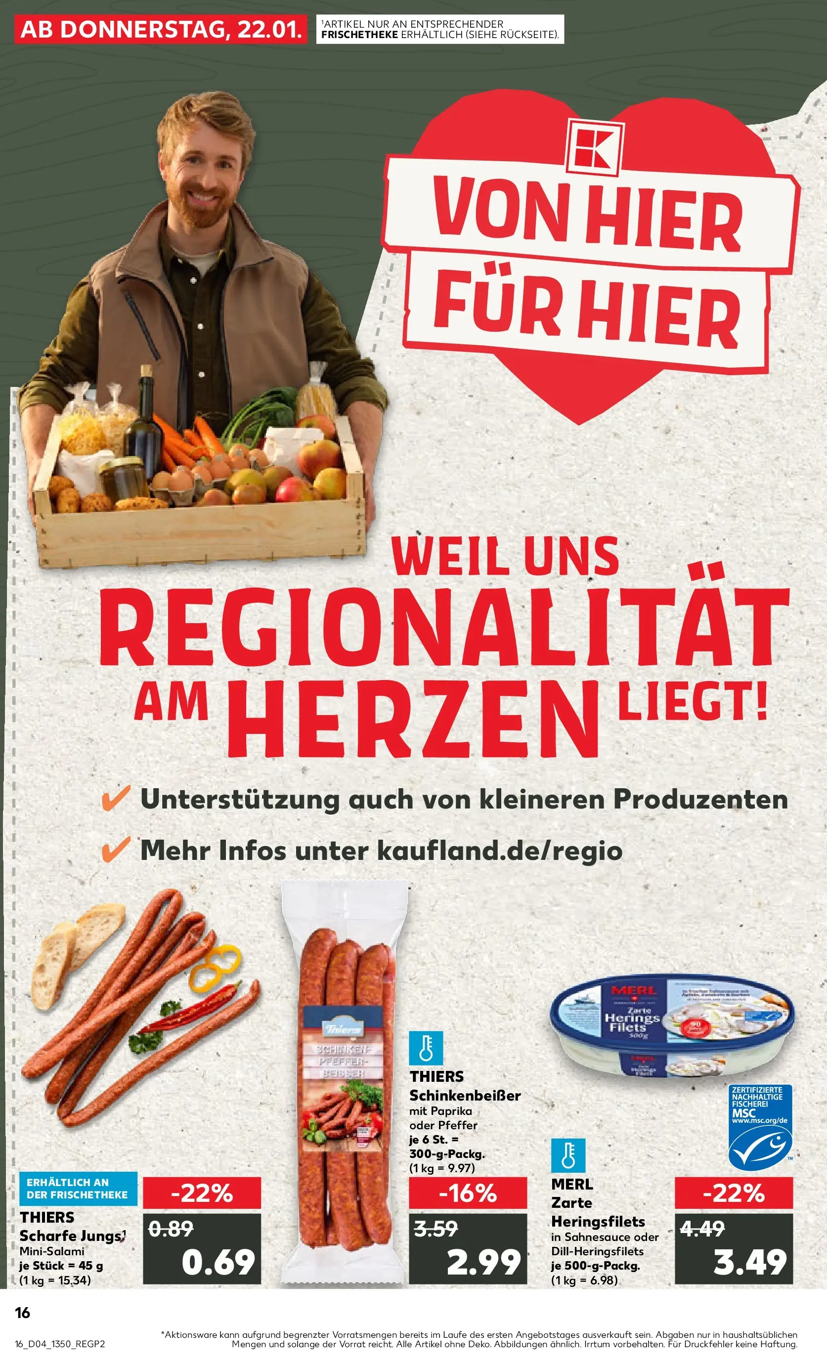 Prospekt Kaufland ab 22.01.2026 » Angebote Online zum Blättern | Seite: 16 | Produkte: Paprika, Pfeffer