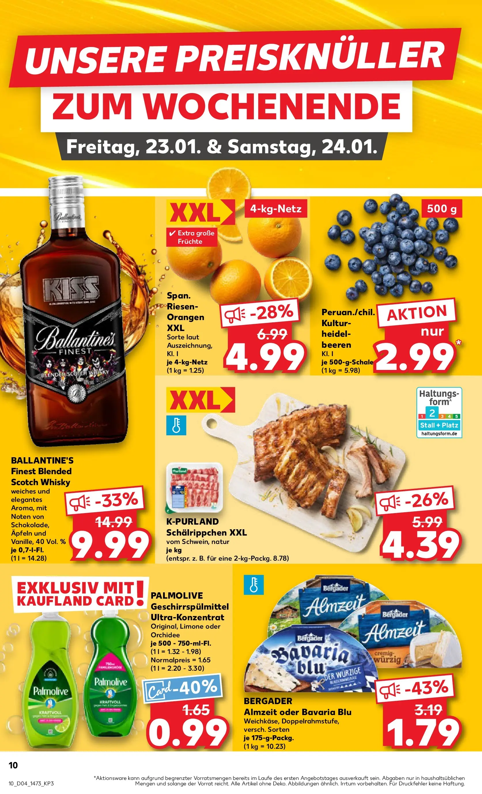 Prospekt Kaufland ab 22.01.2026 » Angebote Online zum Blättern | Seite: 10 | Produkte: Whisky, Orchidee, Orangen, Geschirrspülmittel