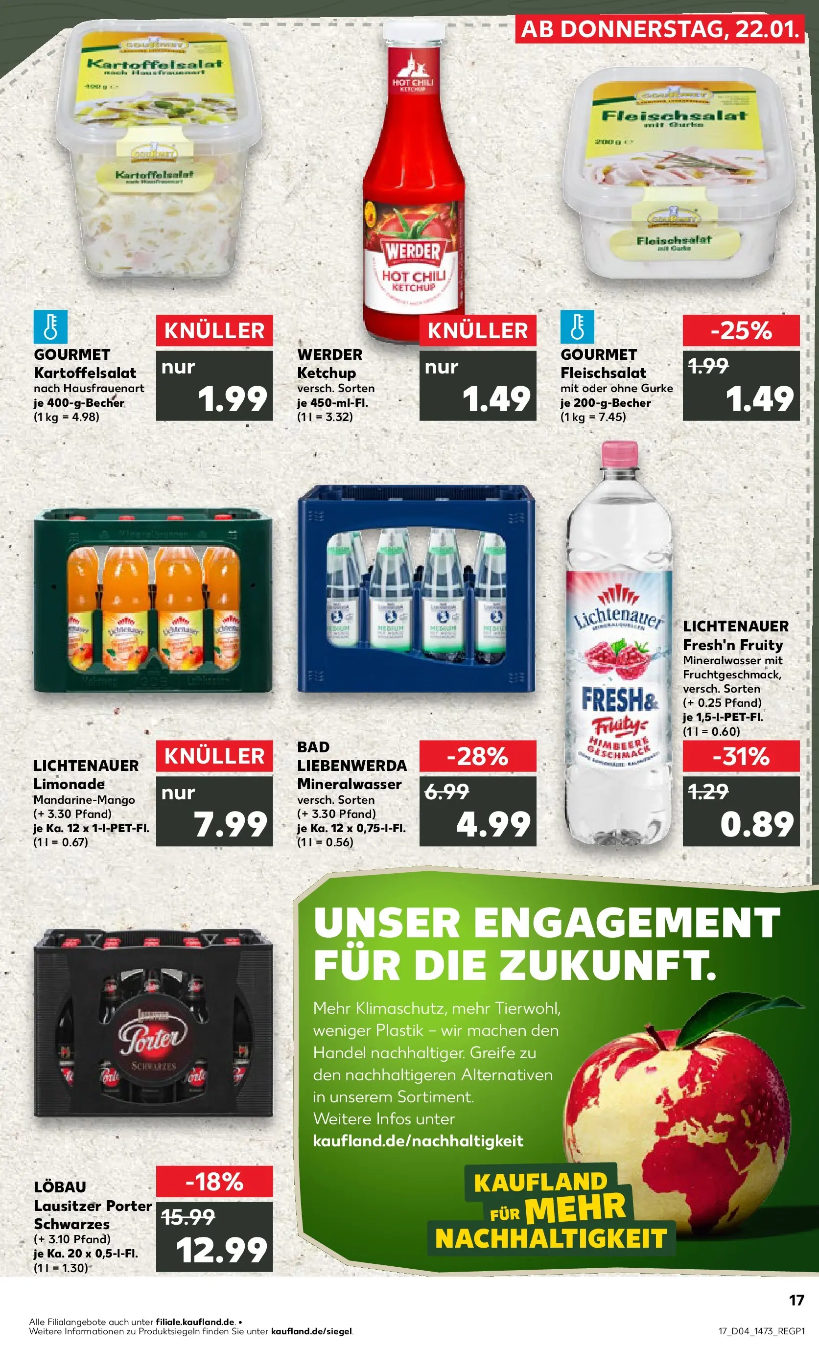 Prospekt Kaufland ab 22.01.2026 » Angebote Online zum Blättern | Seite: 17 | Produkte: Bad, Mineralwasser, Chili, Himbeere