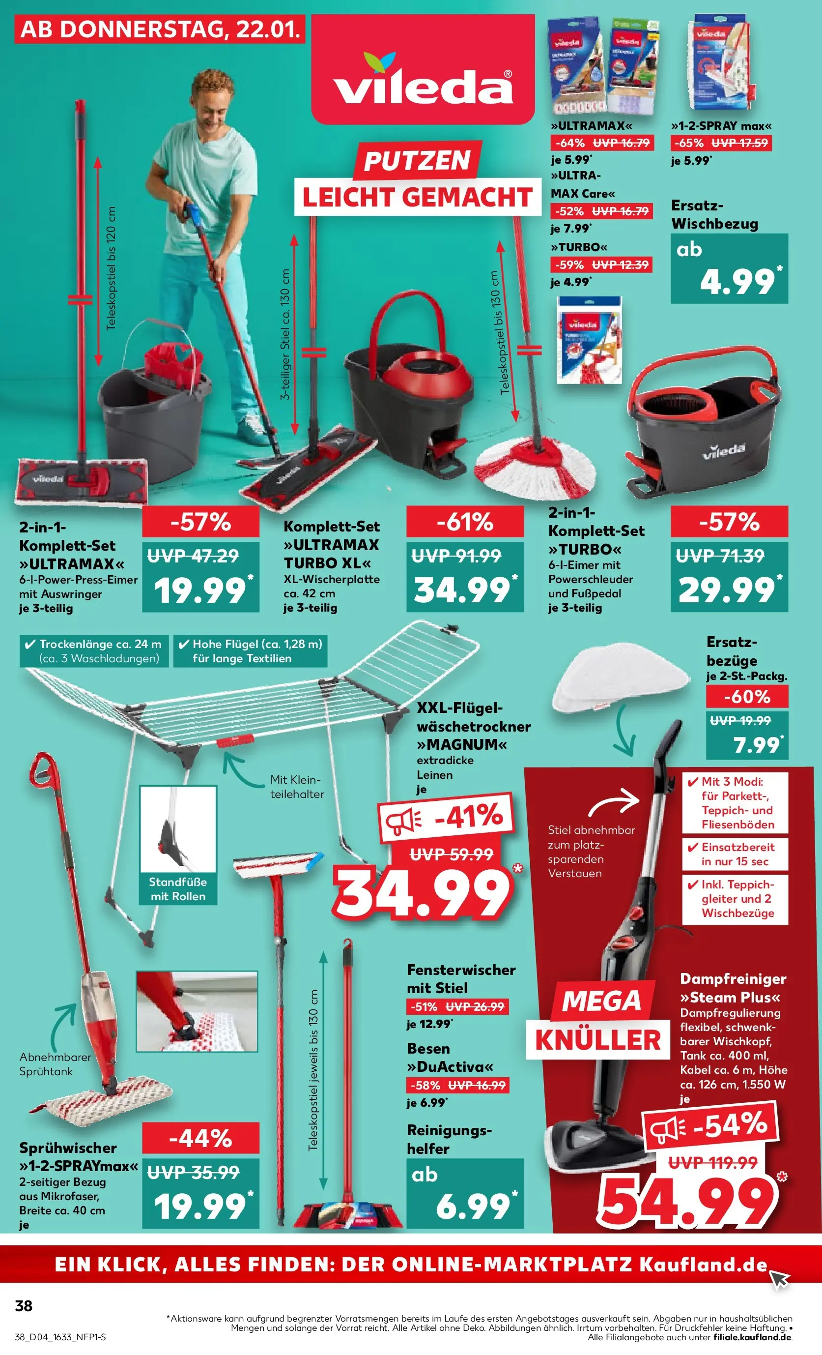 Prospekt Kaufland ab 22.01.2026 » Angebote Online zum Blättern | Seite: 38 | Produkte: Kabel, Teppich