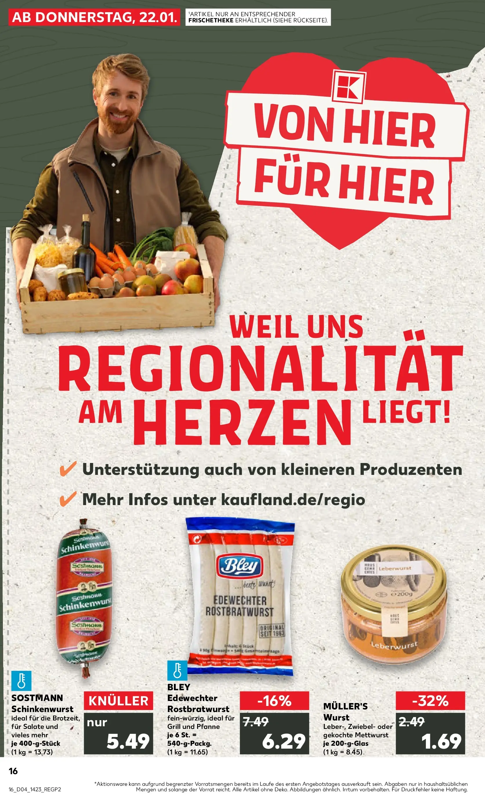 Prospekt Kaufland ab 22.01.2026 » Angebote Online zum Blättern | Seite: 1 | Produkte: Grill, Wurst