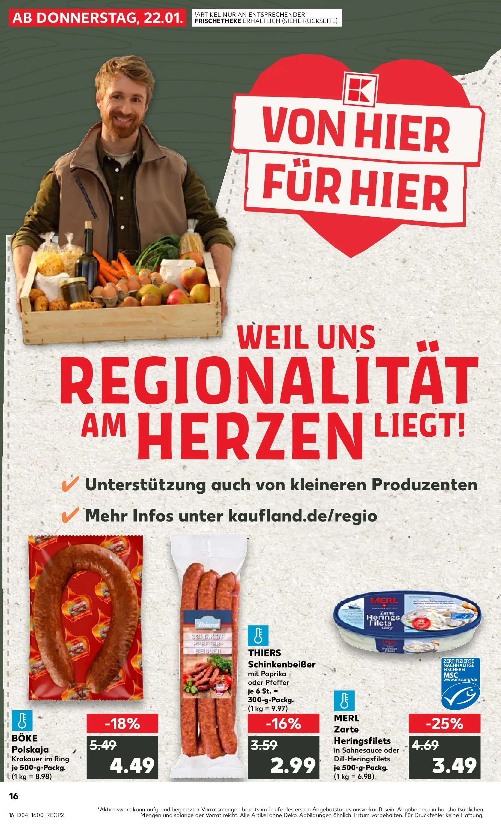 Prospekt Kaufland ab 22.01.2026 » Angebote Online zum Blättern | Seite: 1 | Produkte: Paprika, Pfeffer