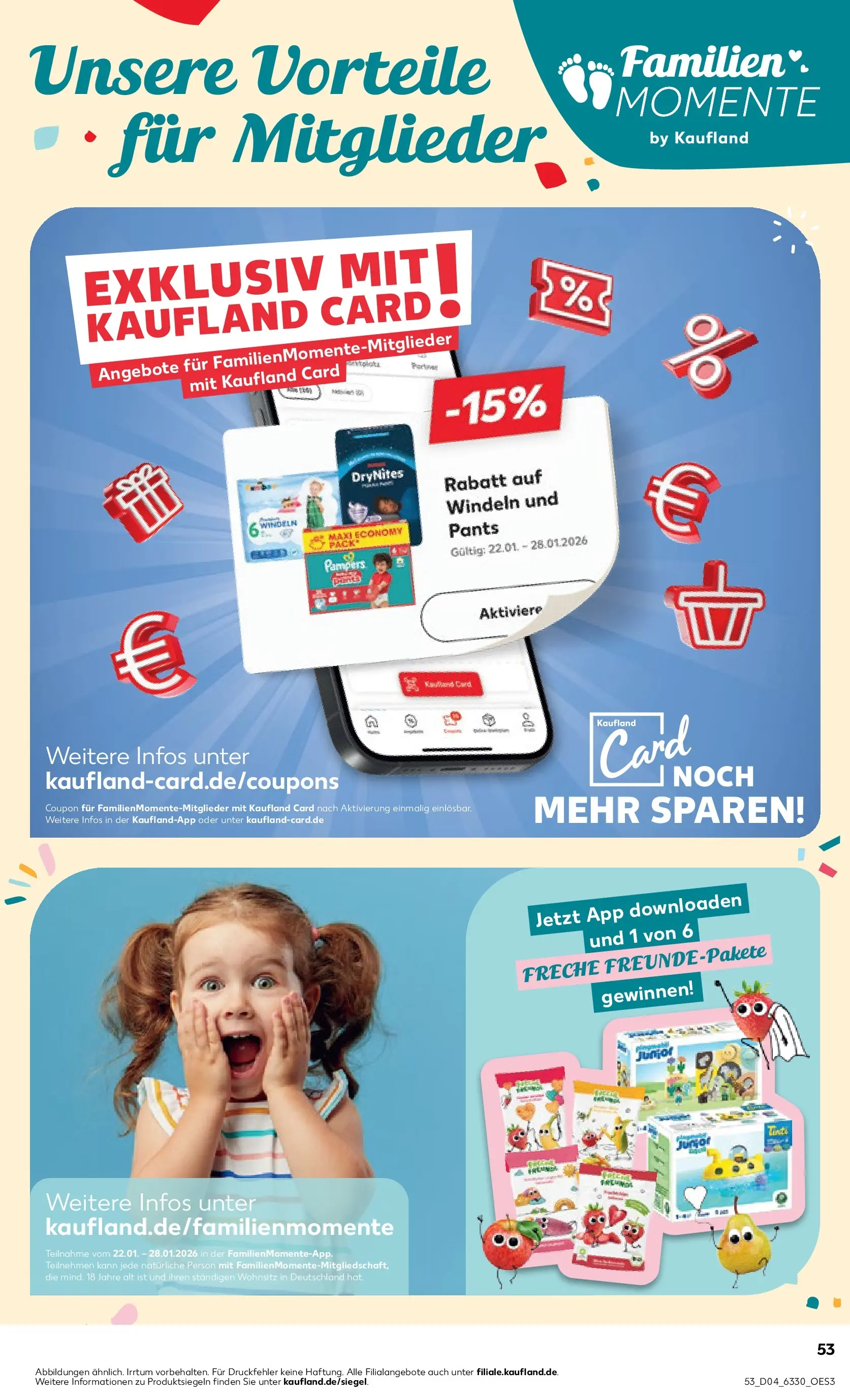 Prospekt Kaufland ab 22.01.2026 » Angebote Online zum Blättern | Seite: 53 | Produkte: Pampers