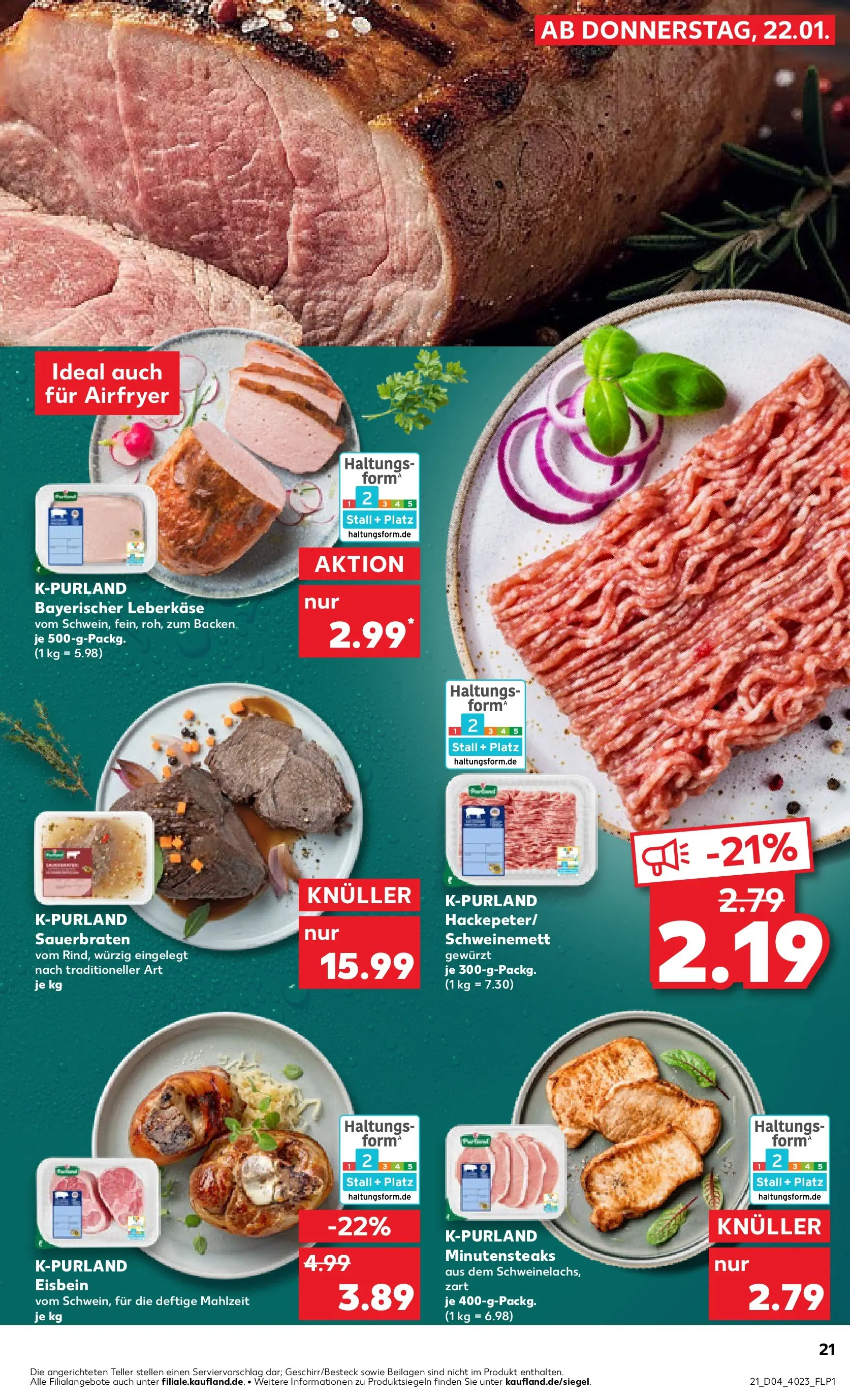 Prospekt Kaufland ab 22.01.2026 » Angebote Online zum Blättern | Seite: 21