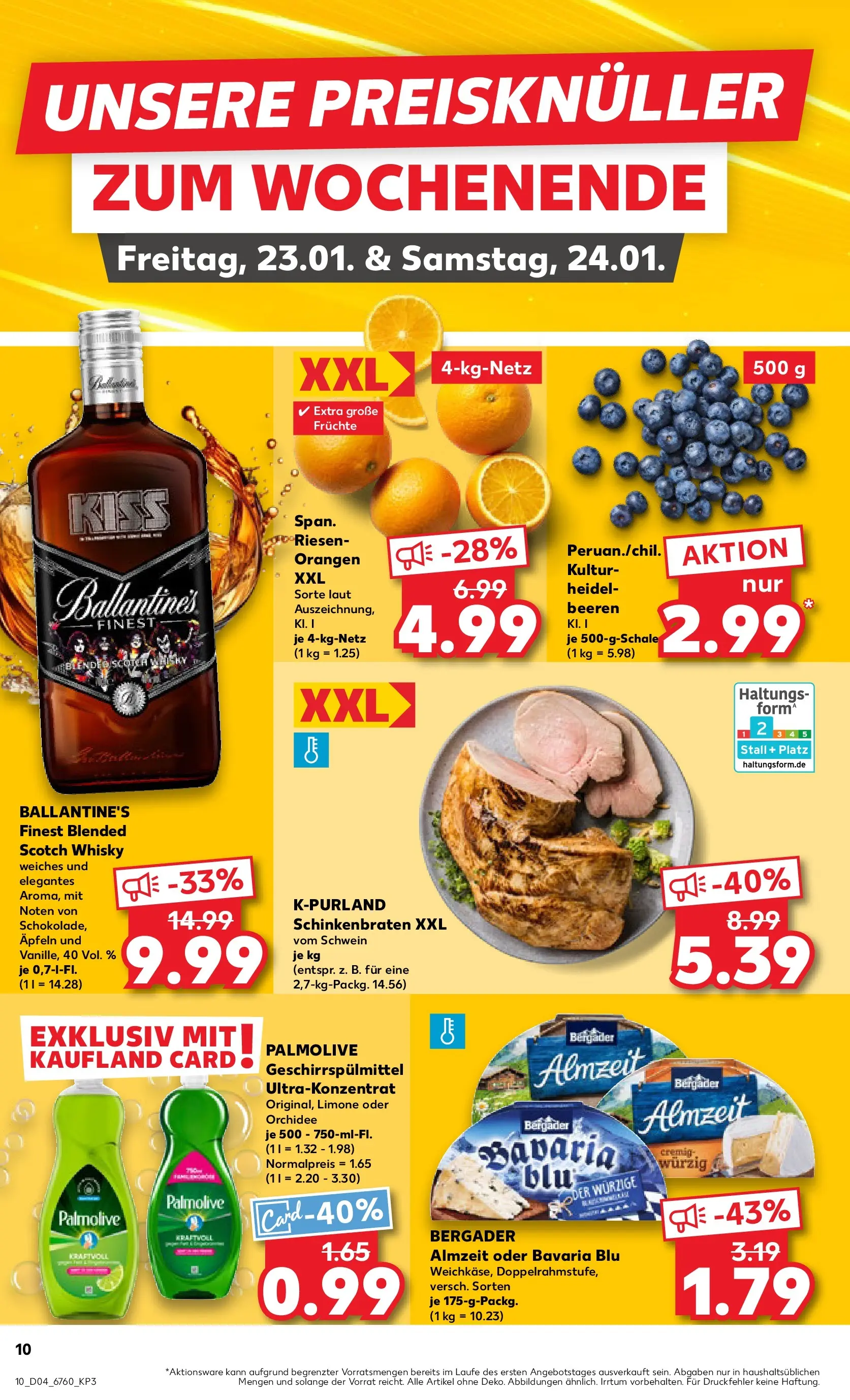 Prospekt Kaufland ab 22.01.2026 » Angebote Online zum Blättern | Seite: 12 | Produkte: Whisky, Orchidee, Orangen, Geschirrspülmittel
