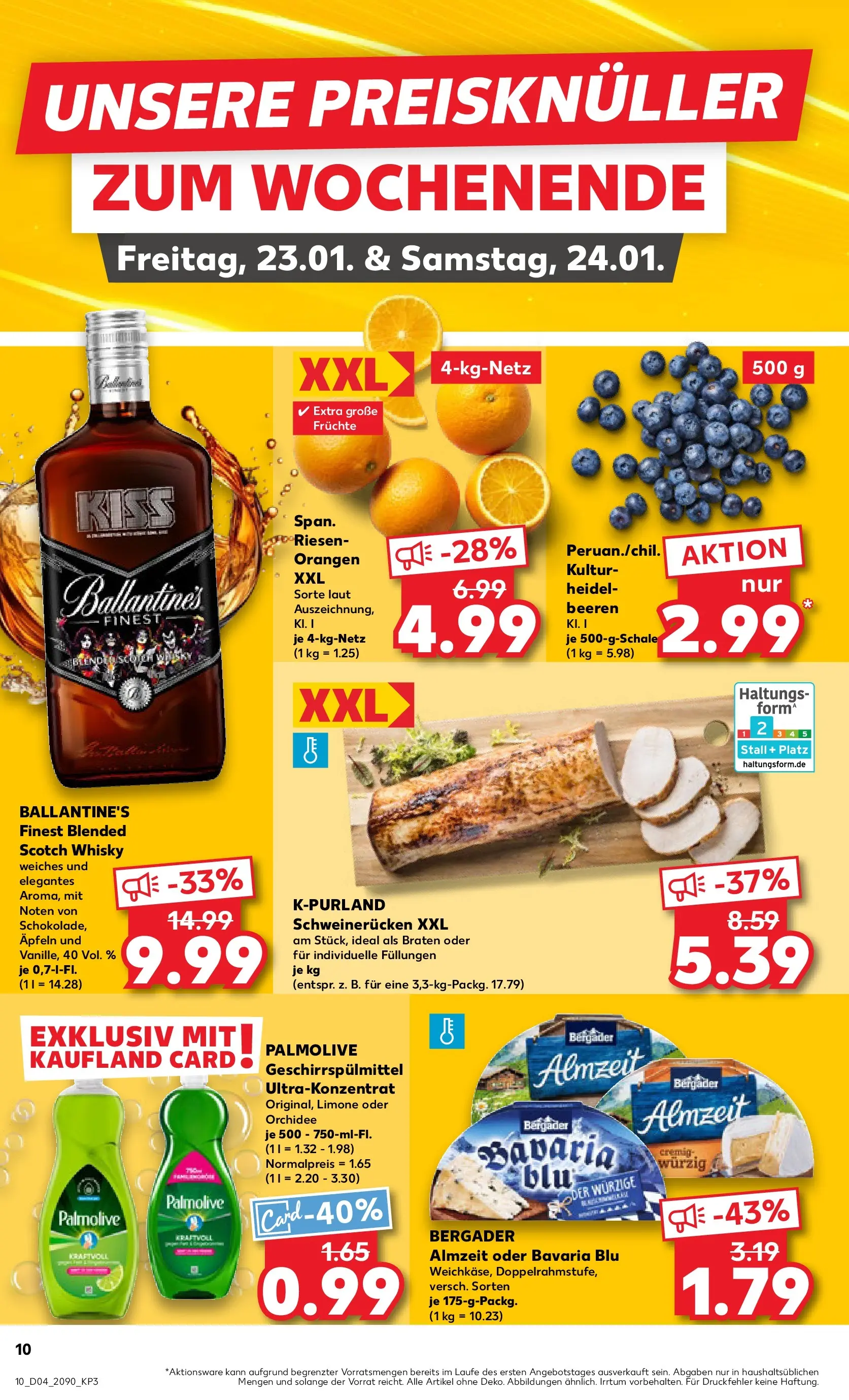 Prospekt Kaufland ab 22.01.2026 » Angebote Online zum Blättern | Seite: 10 | Produkte: Whisky, Orchidee, Geschirrspülmittel, Schweinerucken