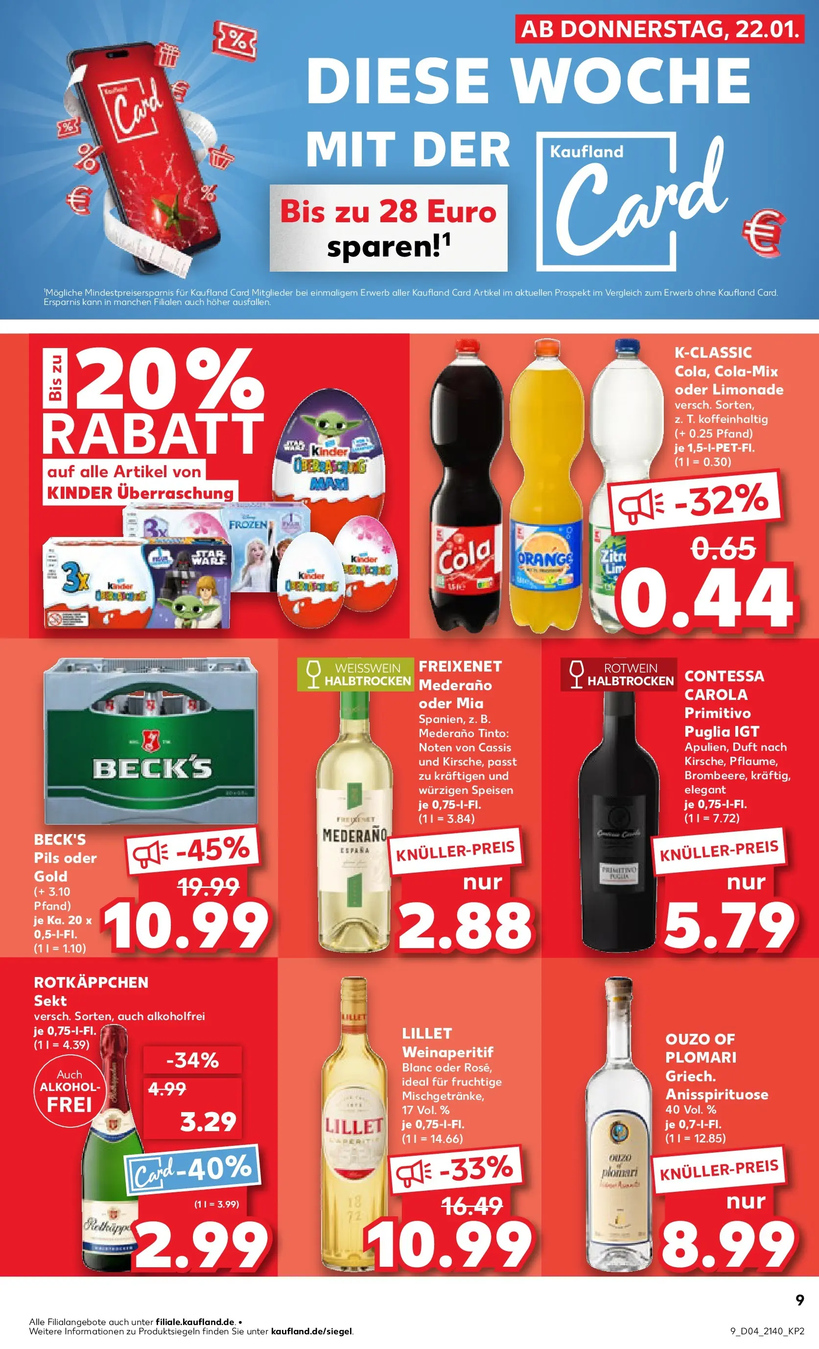Prospekt Kaufland ab 22.01.2026 » Angebote Online zum Blättern | Seite: 11 | Produkte: Rotwein, Rotwein halbtrocken, Pils, Rotkäppchen